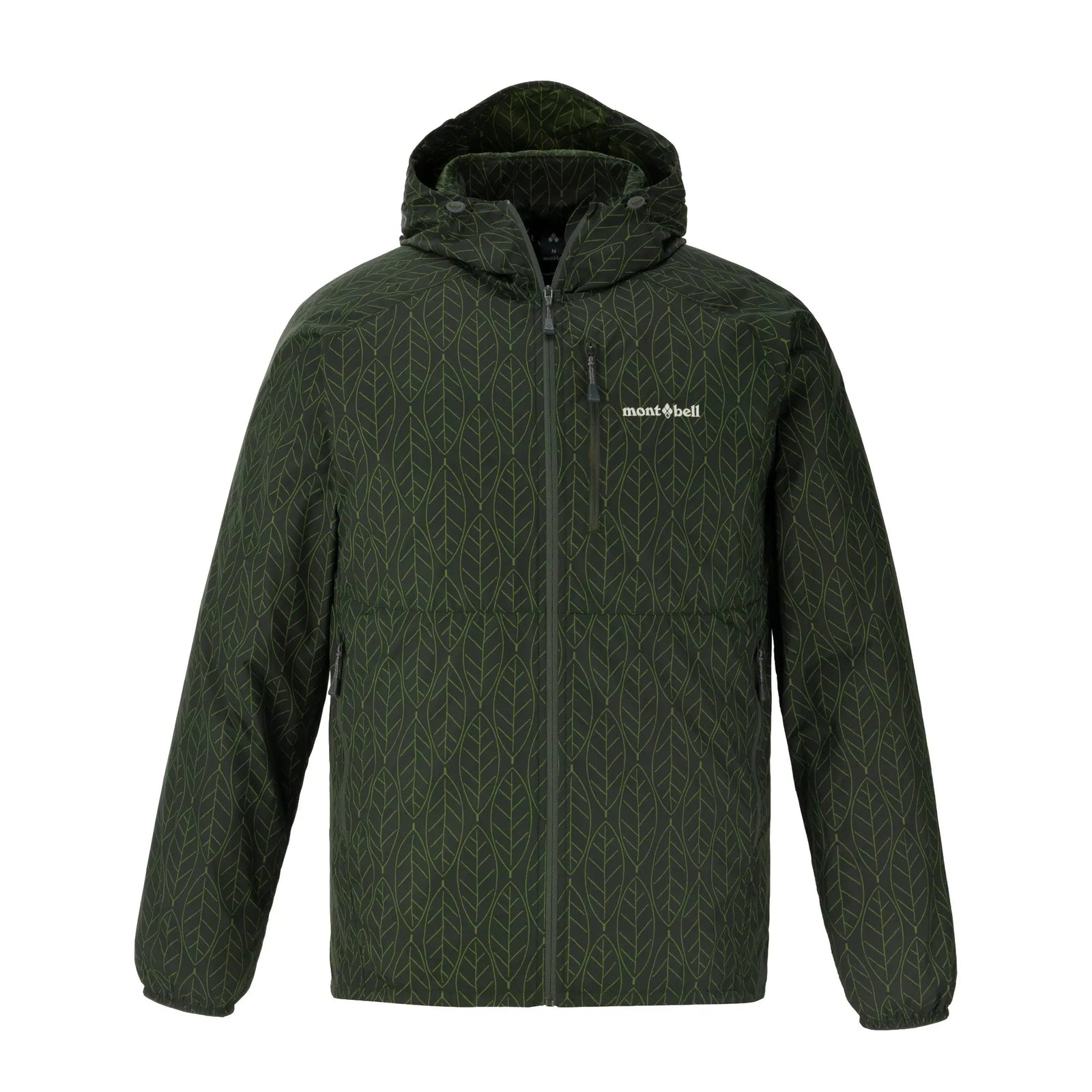 Montbell Men's Wind Blast Print Hooded Jacket #1 S 