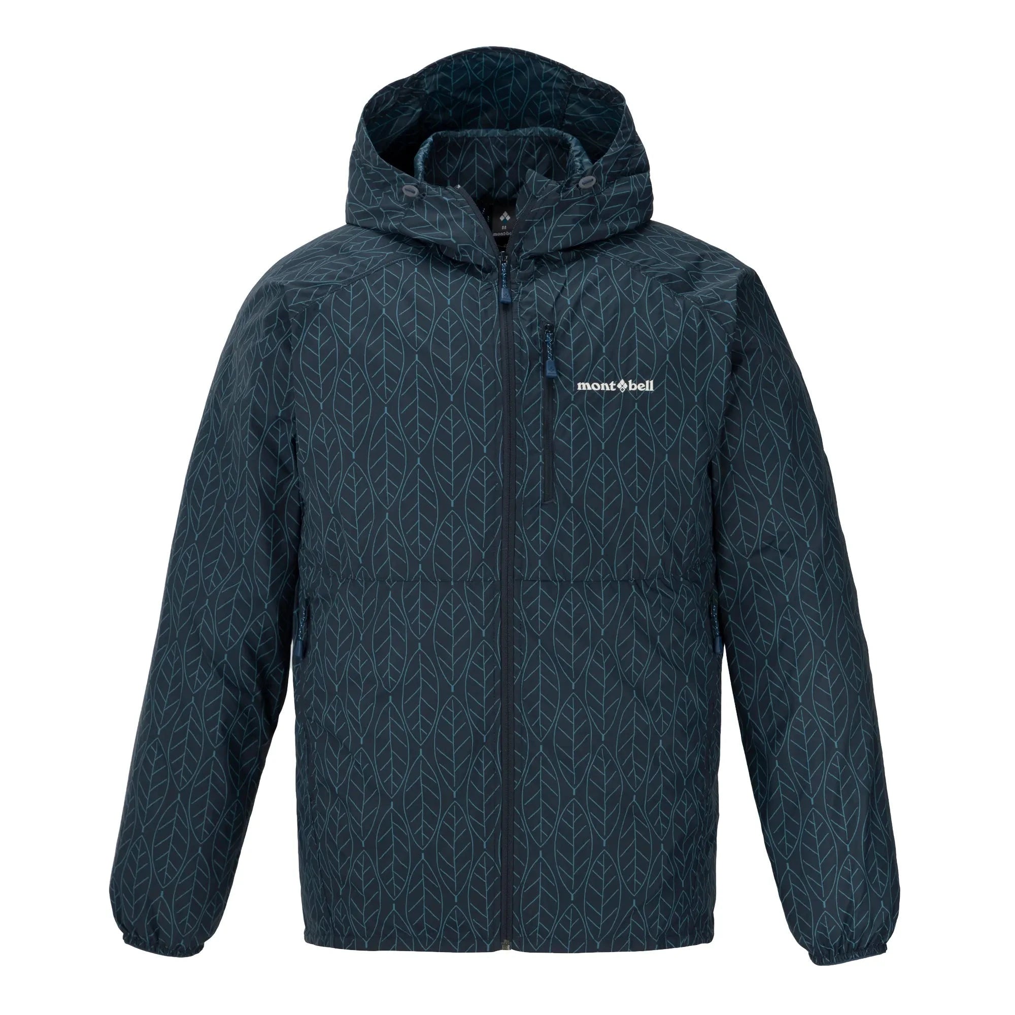 Montbell Men's Wind Blast Print Hooded Jacket #9 S 