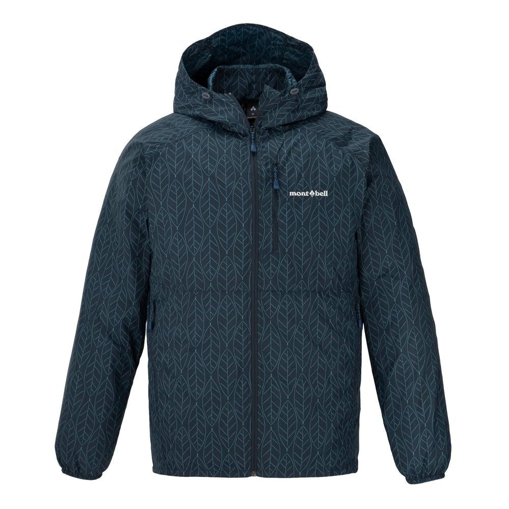 Montbell Men's Wind Blast Print Hooded Jacket #9 S 