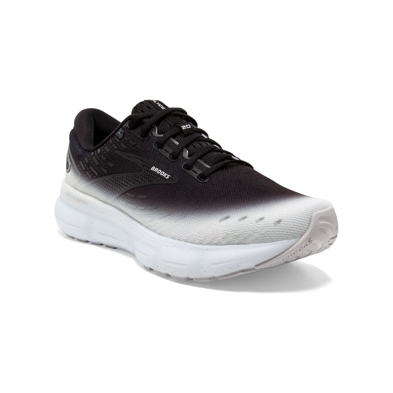 Brooks Men's Glycerin 20 Road Running Shoes Black/Lilac/White US 9 Regular