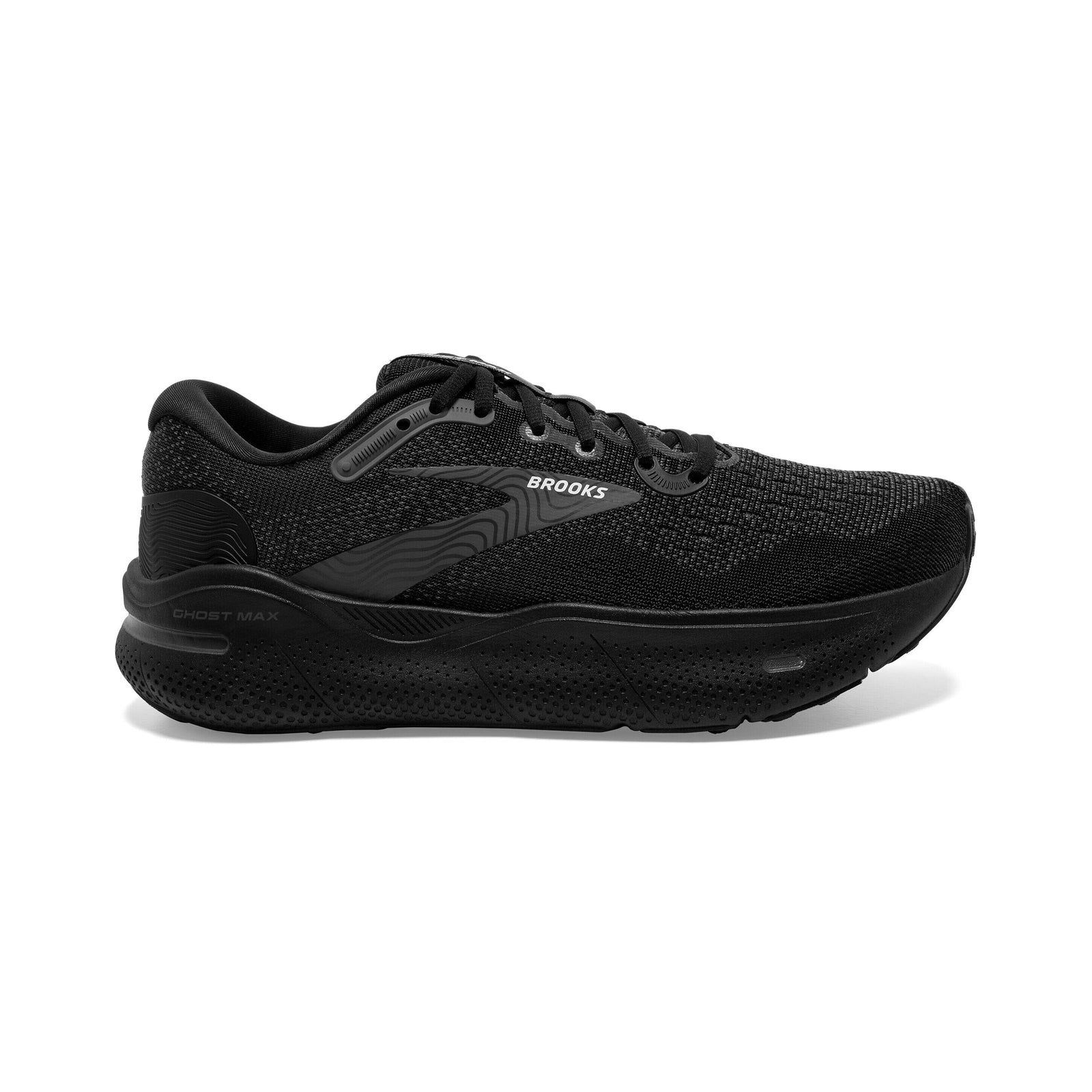 Brooks Men's Ghost Max Road Running Shoes Black/Black/Ebony US 8 Wide