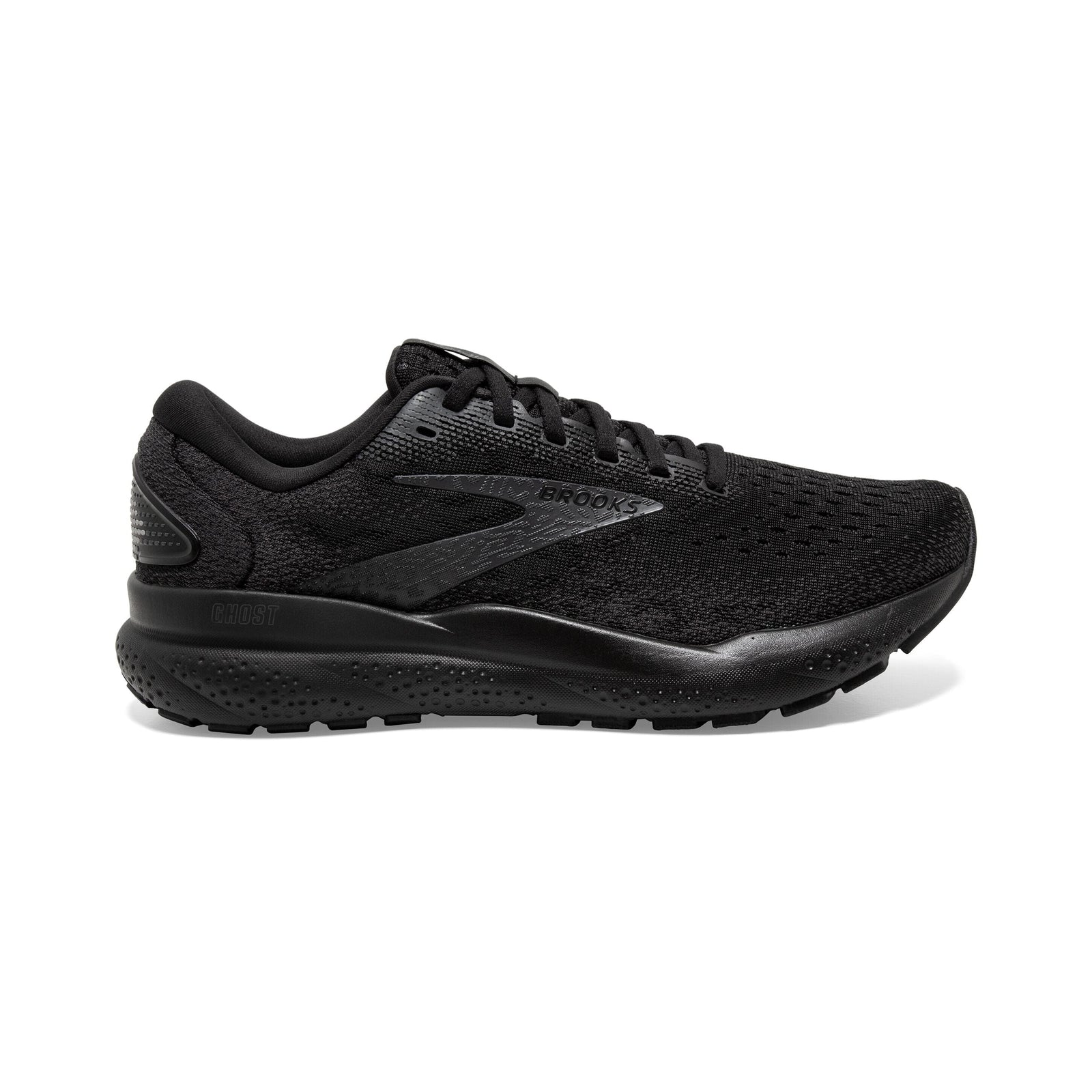 Brooks Men's Ghost 16 Road Running Shoes Black/Black/Ebony Wide (EE) US 9.5