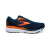 Brooks Men's Ghost 16 Road Running Shoes Blue Opal/Black/Nasturtium Regular (D) US 8.5
