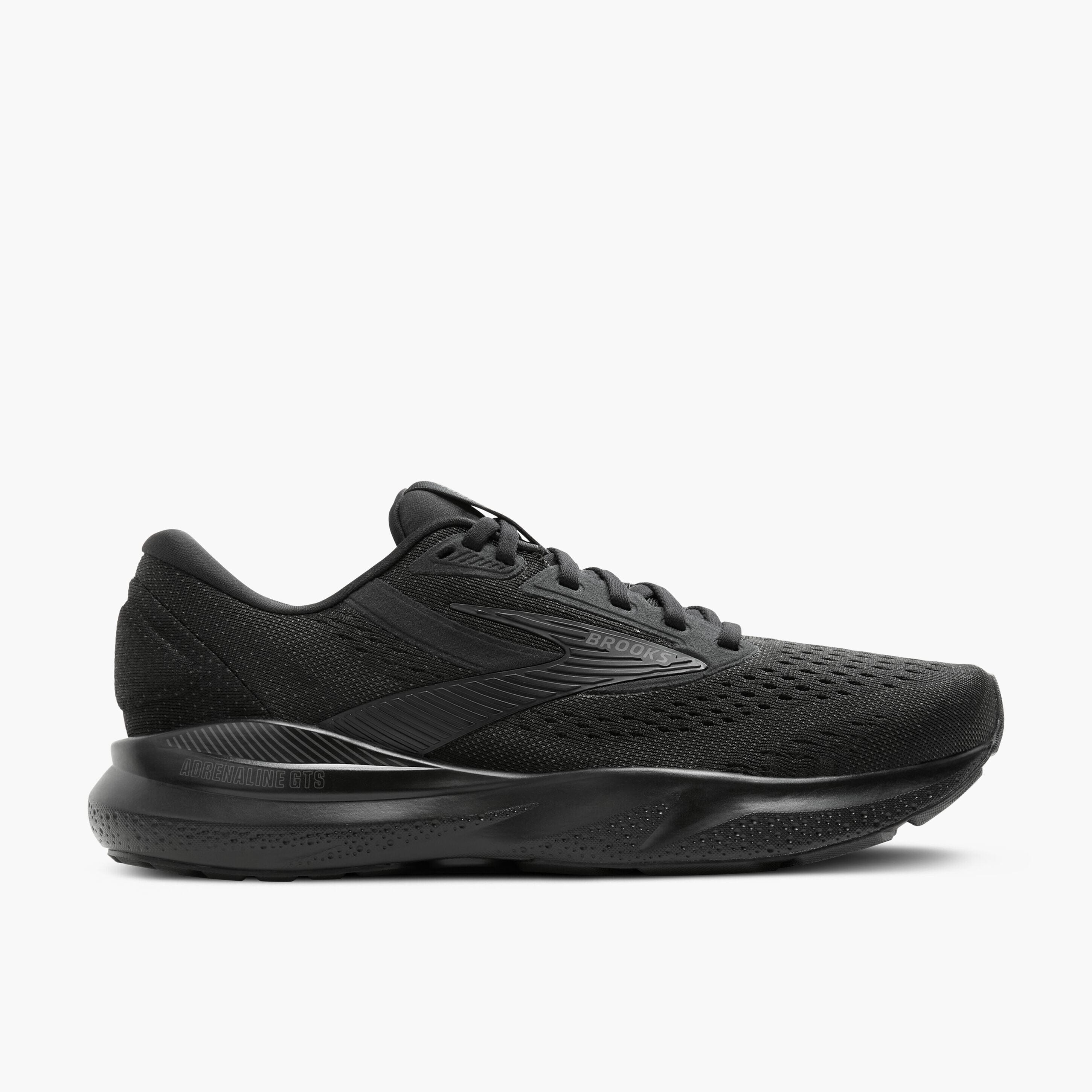Brooks Men's Adrenaline GTS 24 Road Running Shoes Black/Black/Ebony Medium (D) US 7