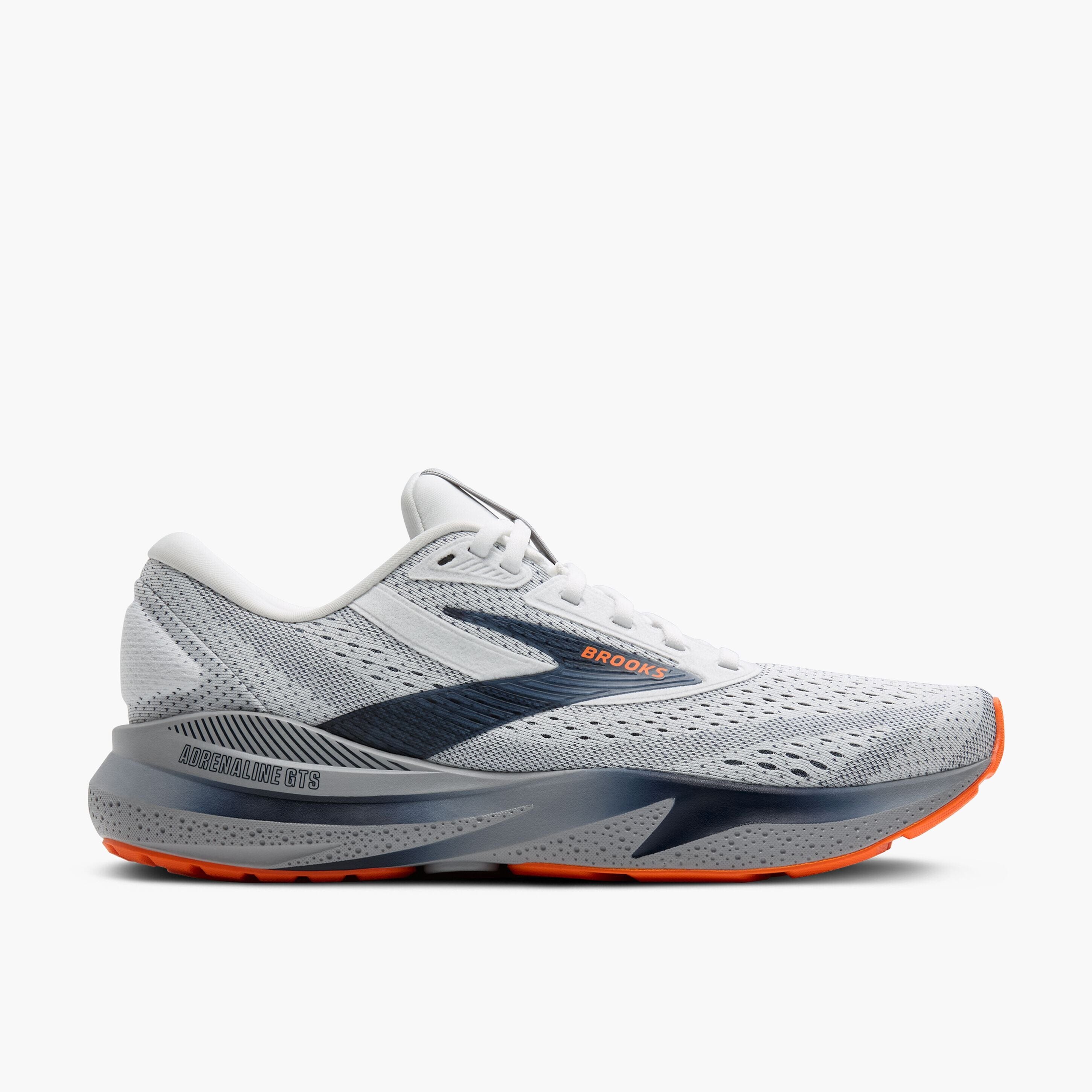 Brooks Men's Adrenaline GTS 24 Road Running Shoes White/Peacoat/Alloy Medium (D) US 7