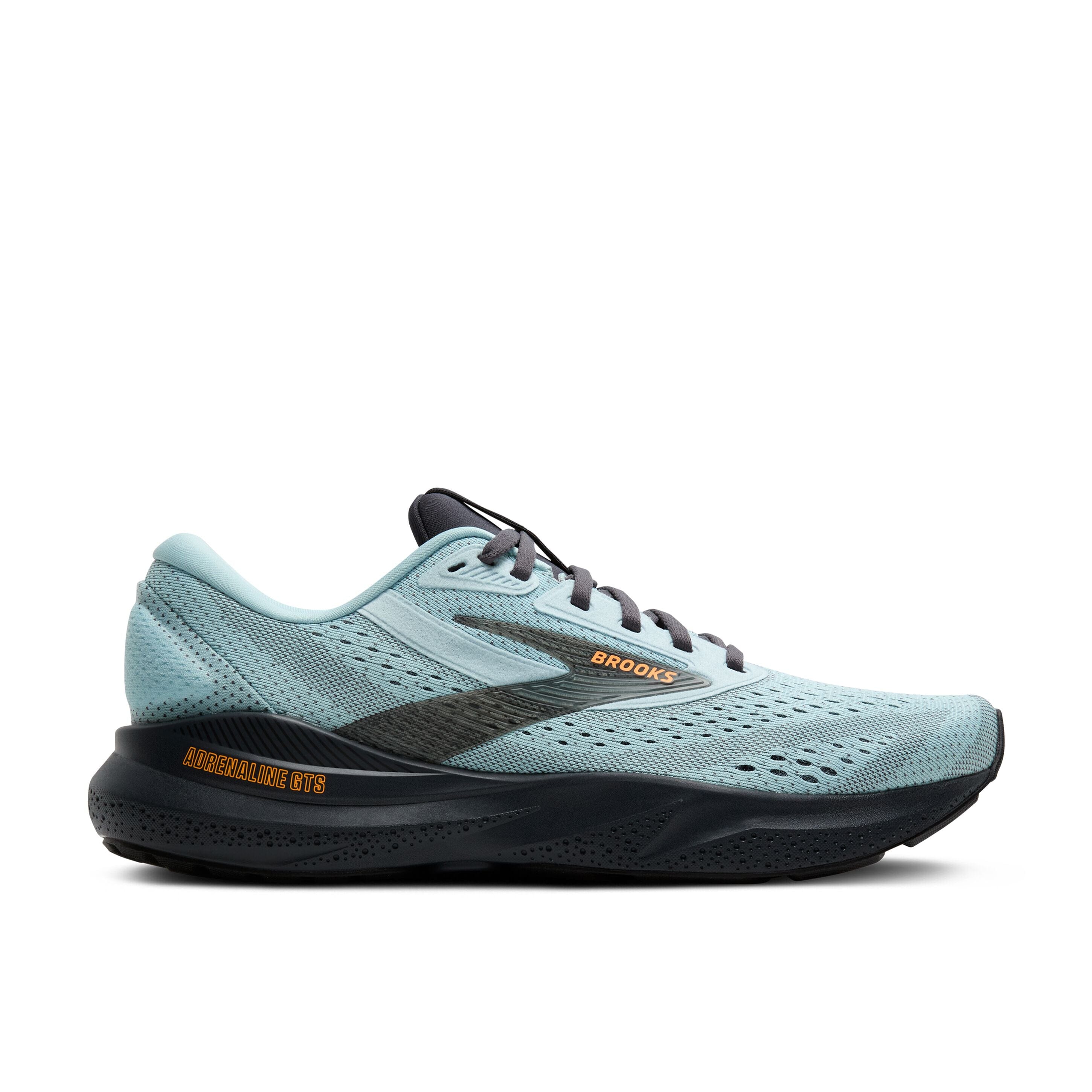 Brooks Men's Adrenaline GTS 24 Road Running Shoes Winter Sky/Ebony/Orange Medium (D) US 8.5