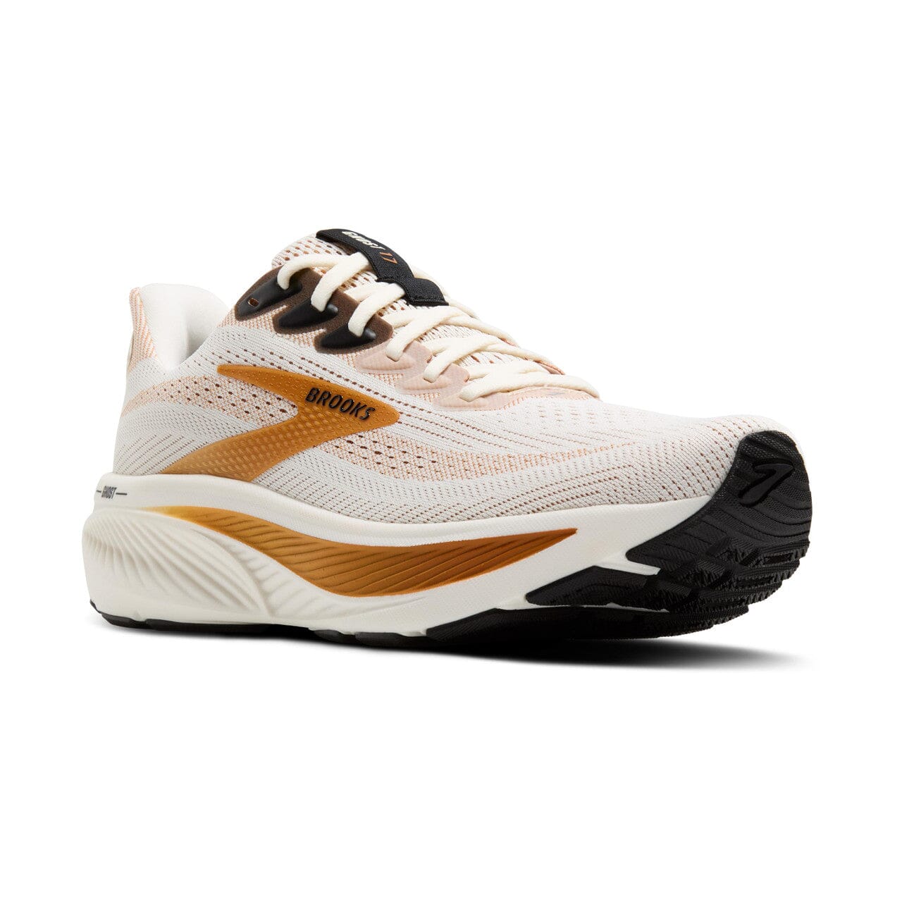 Brooks Men's Ghost 17 Road Running Shoes Coconut/Honey/Black Medium (D) US 8.5
