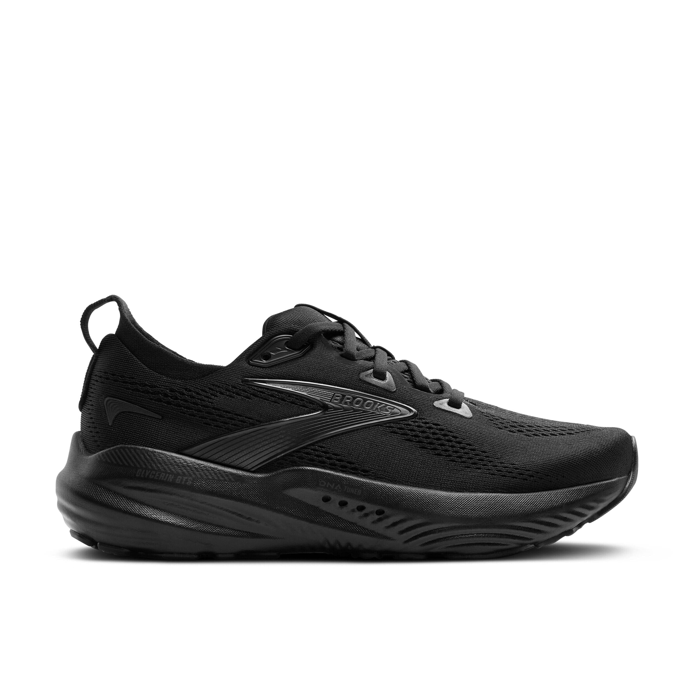 Brooks Men's Glycerin GTS 22 Road Running Shoes Black/Black/Ebony Wide (EE) US 10