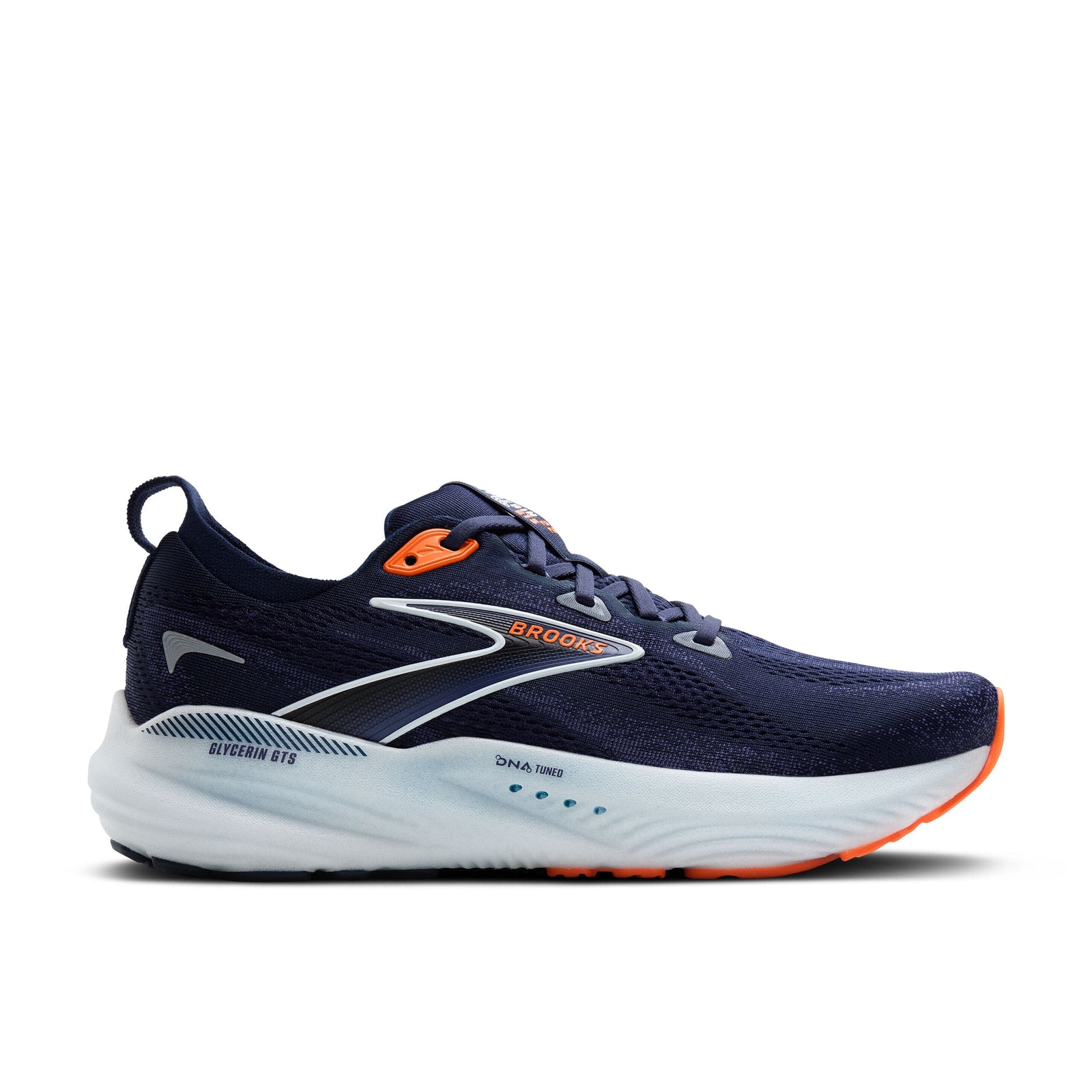 Brooks 男士 Glycerin GTS 22 公路跑鞋 - 豌豆大衣/藍絲帶/橘色