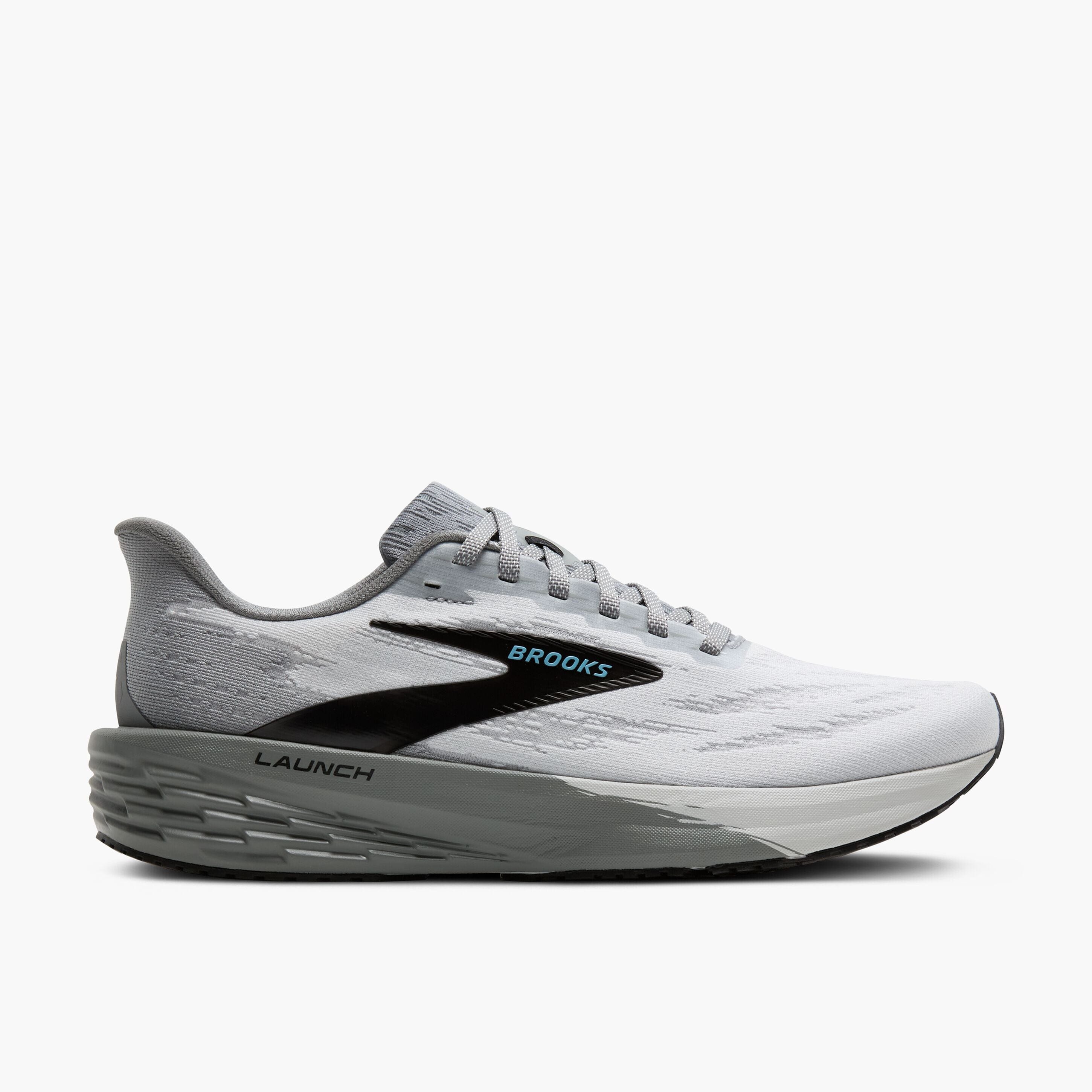Brooks Men's Launch 11 Road Running Shoes Oyster/Primer Gray/Blue Medium (D) US 9.5