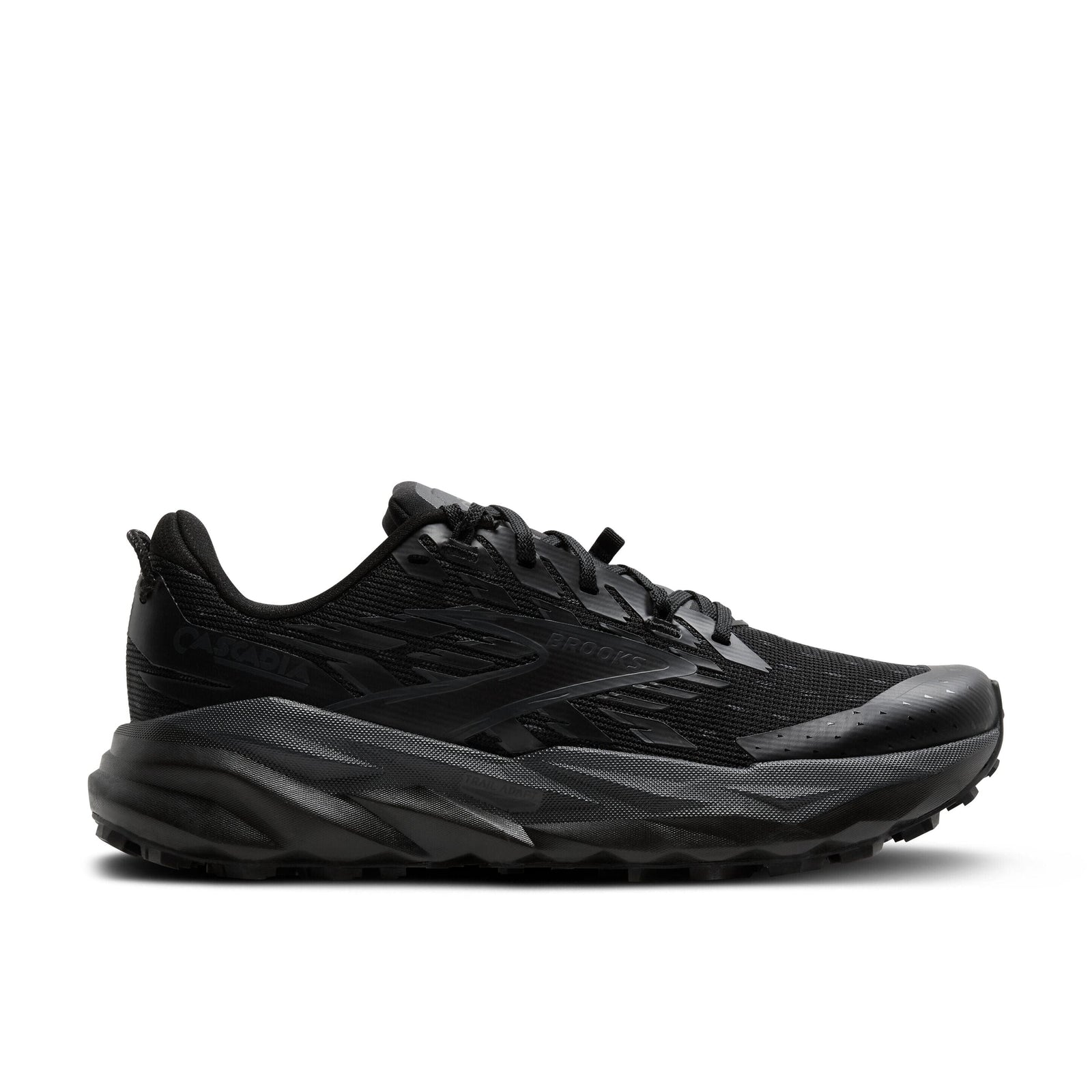 Brooks Cascadia 19 Men's Trail Running Shoes - Black/Black/Ebony