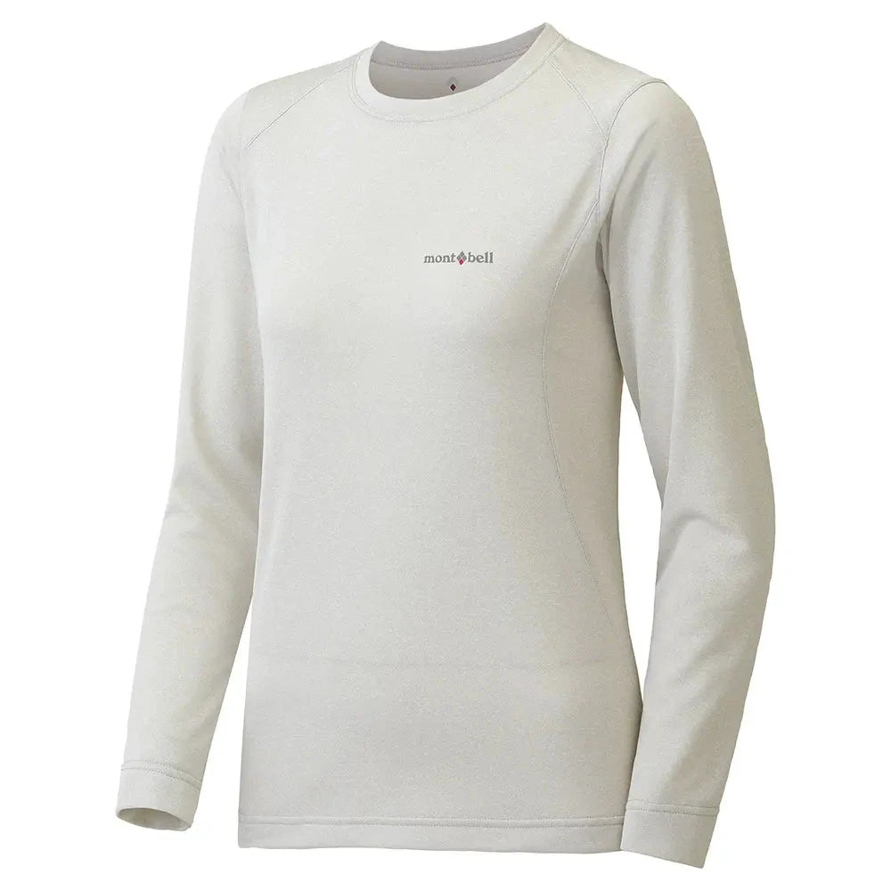 Montbell Wickron Zeo Long Sleeve T Shirt Women's White Heather S 