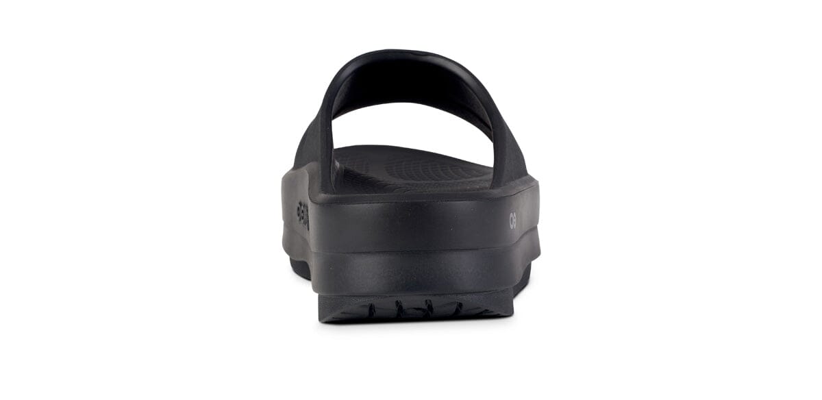 OOFOS Women's OOmega OOahh Sandal - Black 