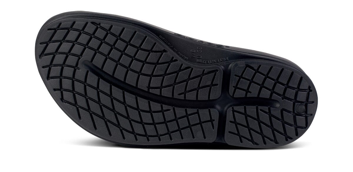 OOFOS Women's OOmega OOahh Sandal - Black 
