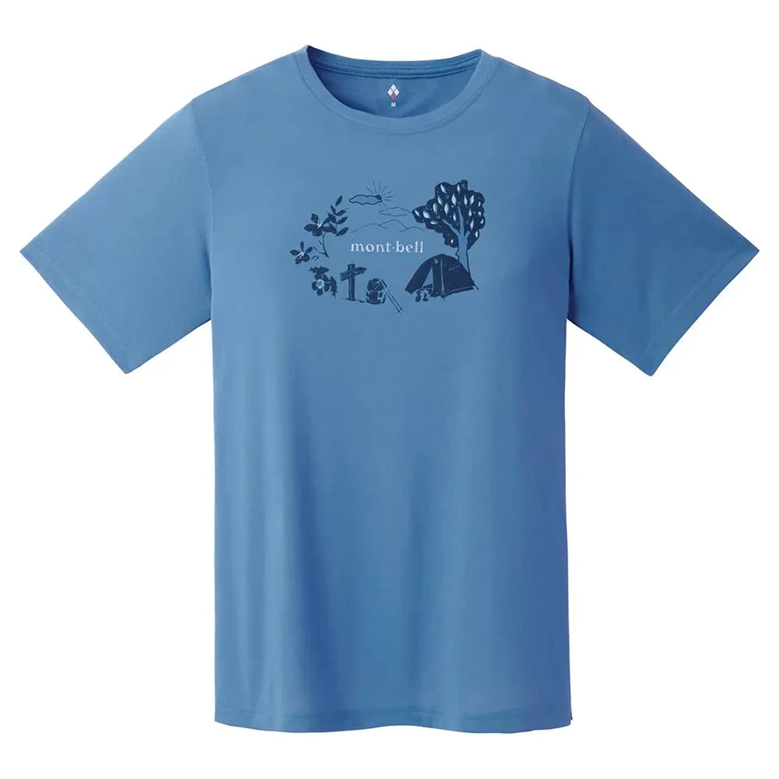 Montbell Wickron Tee Stay in a Tent Women's Blue S 