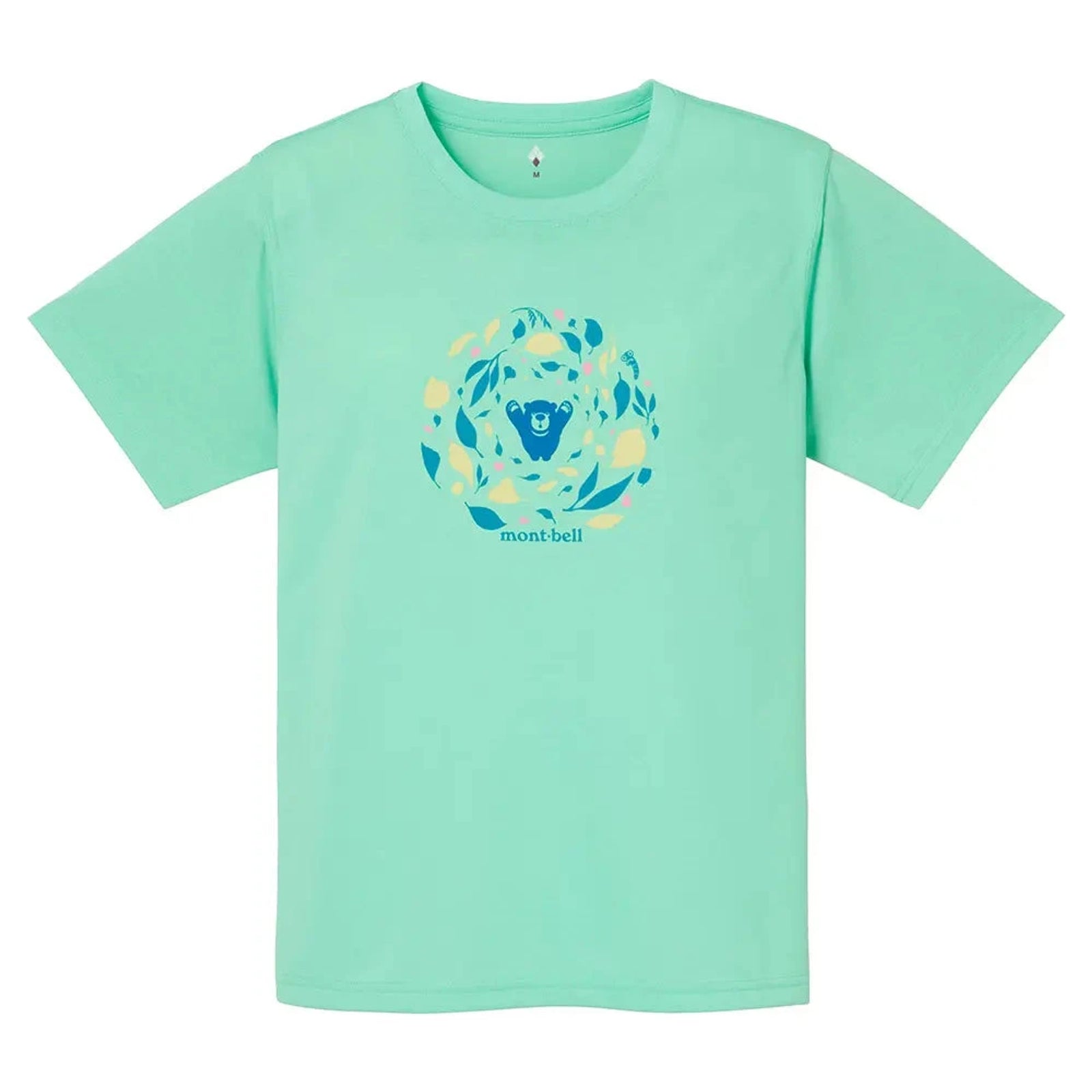 Montbell Wickron Tee Leaf Dance Women's Light Green S 