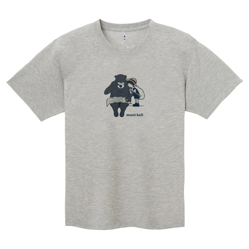Montbell Wickron Tee Bear & Boy Unisex Light Gray S 