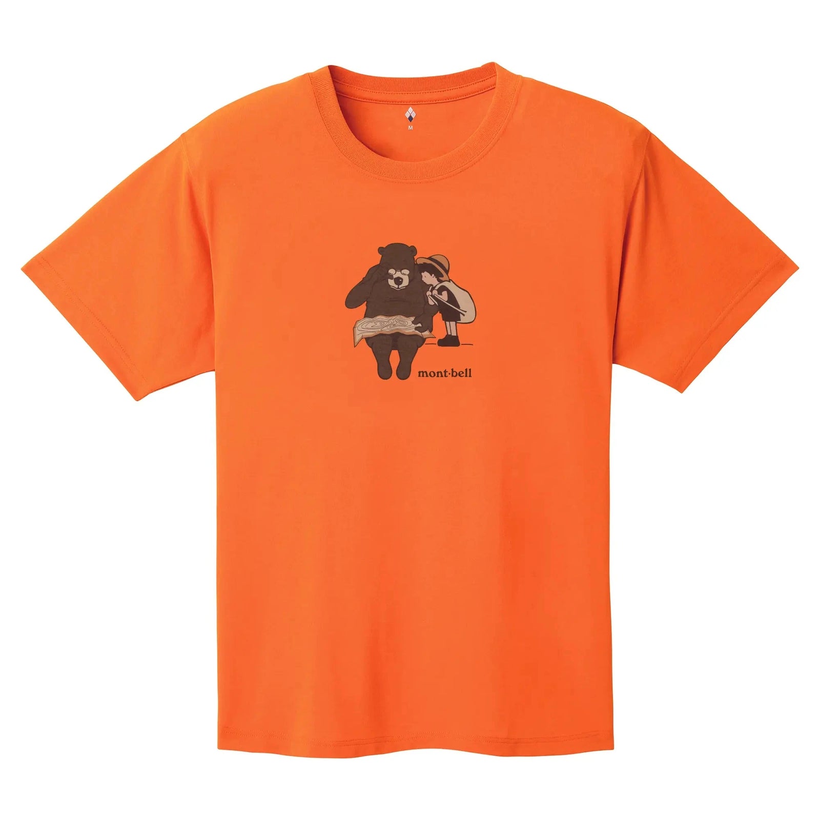 Montbell Wickron Tee Bear & Boy Unisex Orange S 