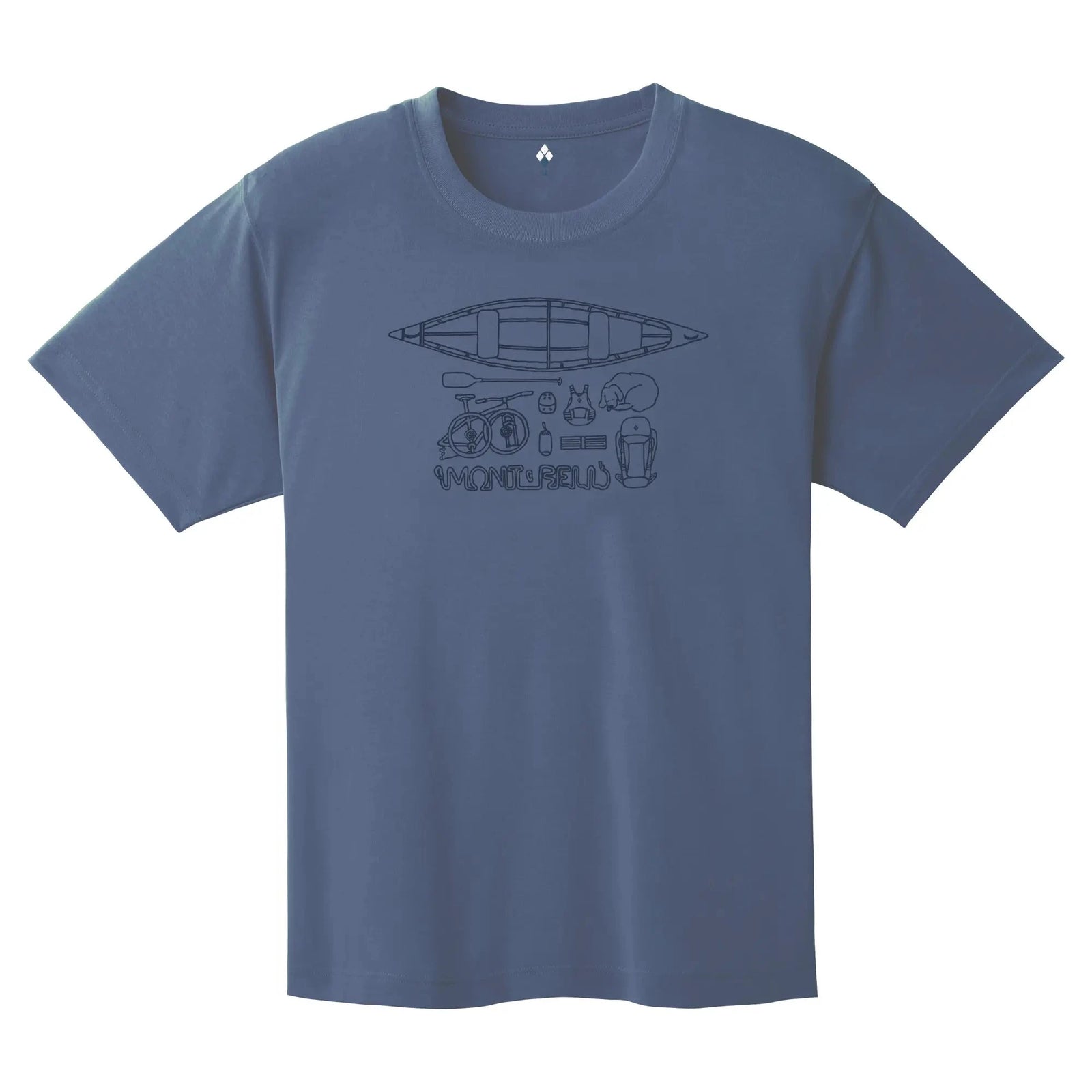 Montbell Wickron Tee My Favorites Unisex Blue S 