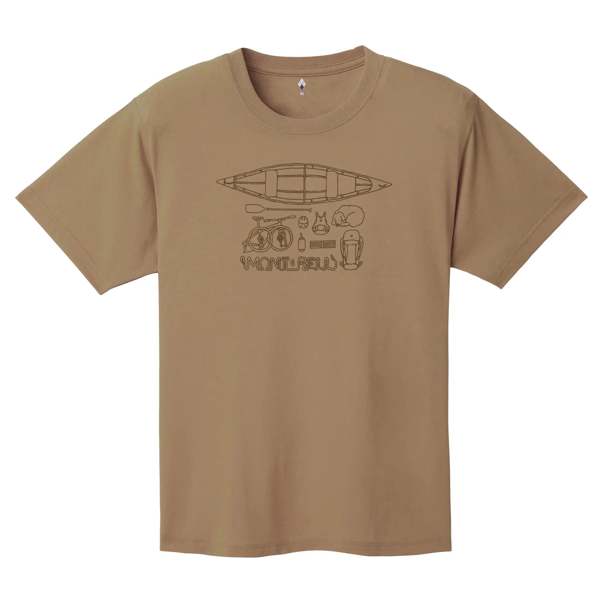 Montbell Wickron Tee My Favorites Unisex Tan S 