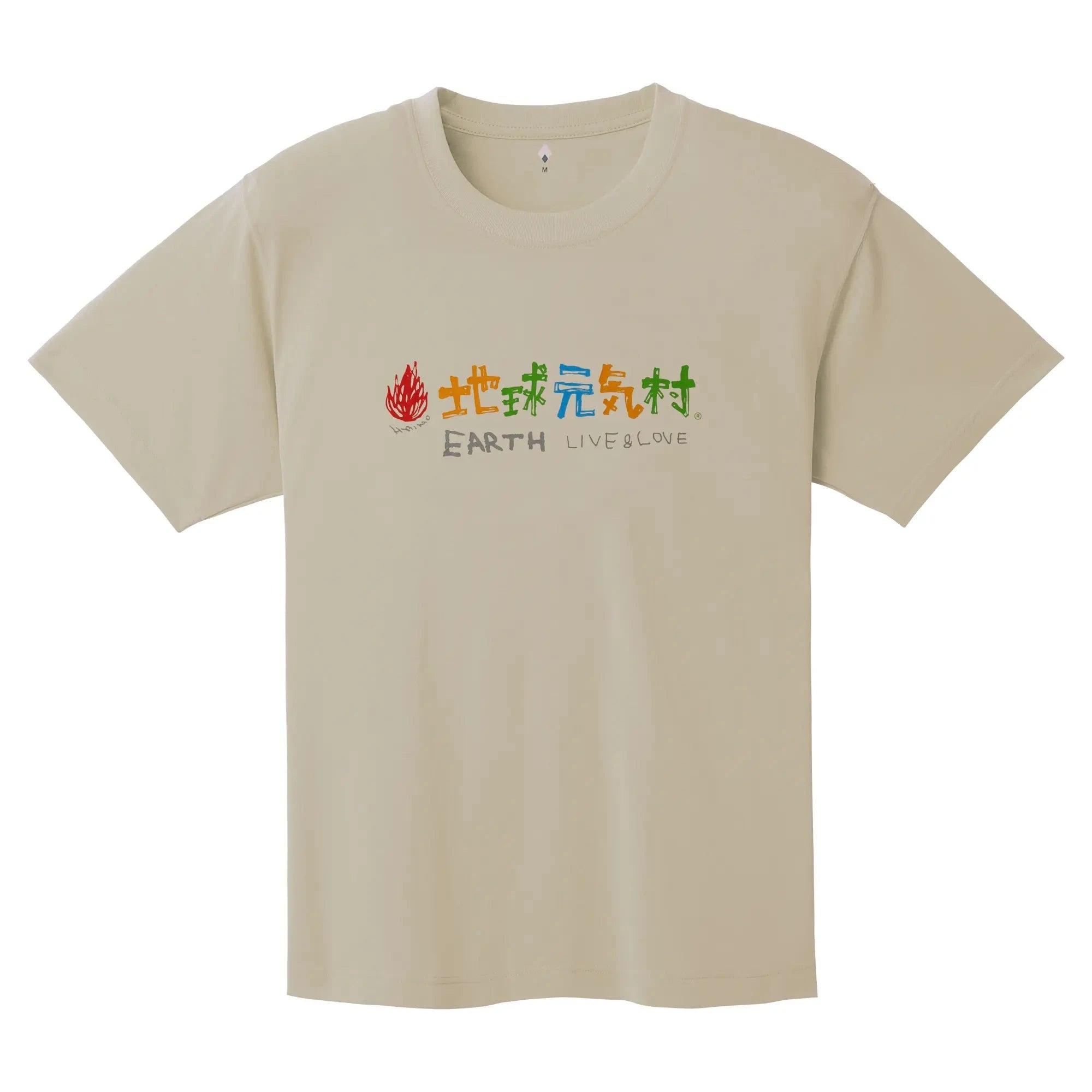 Montbell Wickron Tee EARTH Live & Love Unisex Ivory S 