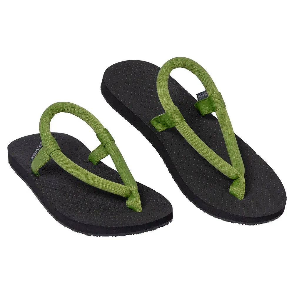 Montbell Slip-On Sandals Unisex Dark Green New XS 