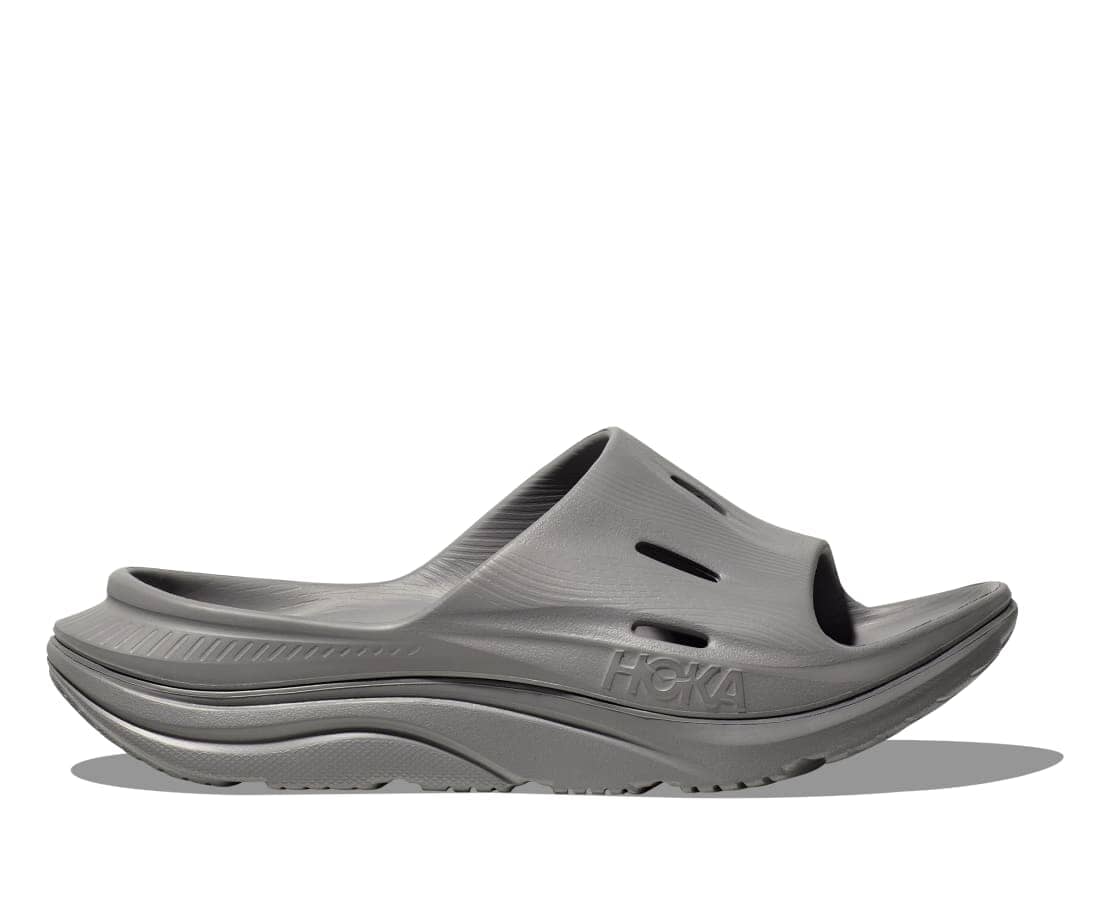 Hoka Unisex Ora Recovery Slide 3 Sandals Grey / Grey US M5/W7 EU37⅓ 