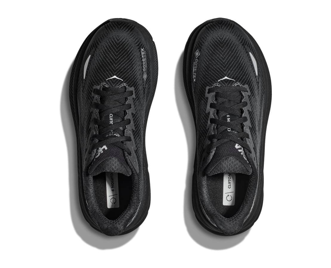 Hoka Men's Clifton 9 GTX Road Running Shoes Black / Black Regular (D) US 7.5