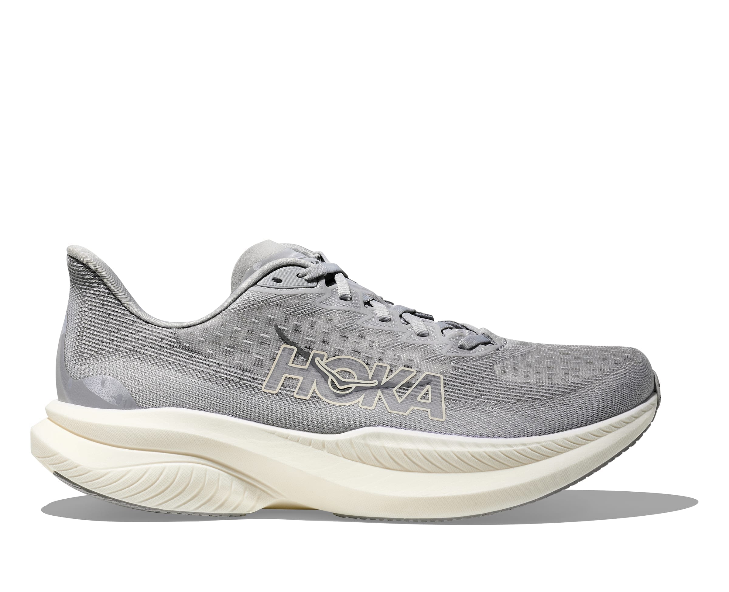 Hoka Men's Mach 6 Road Running Shoes stardust / alabaster Regular (D) US 7.5