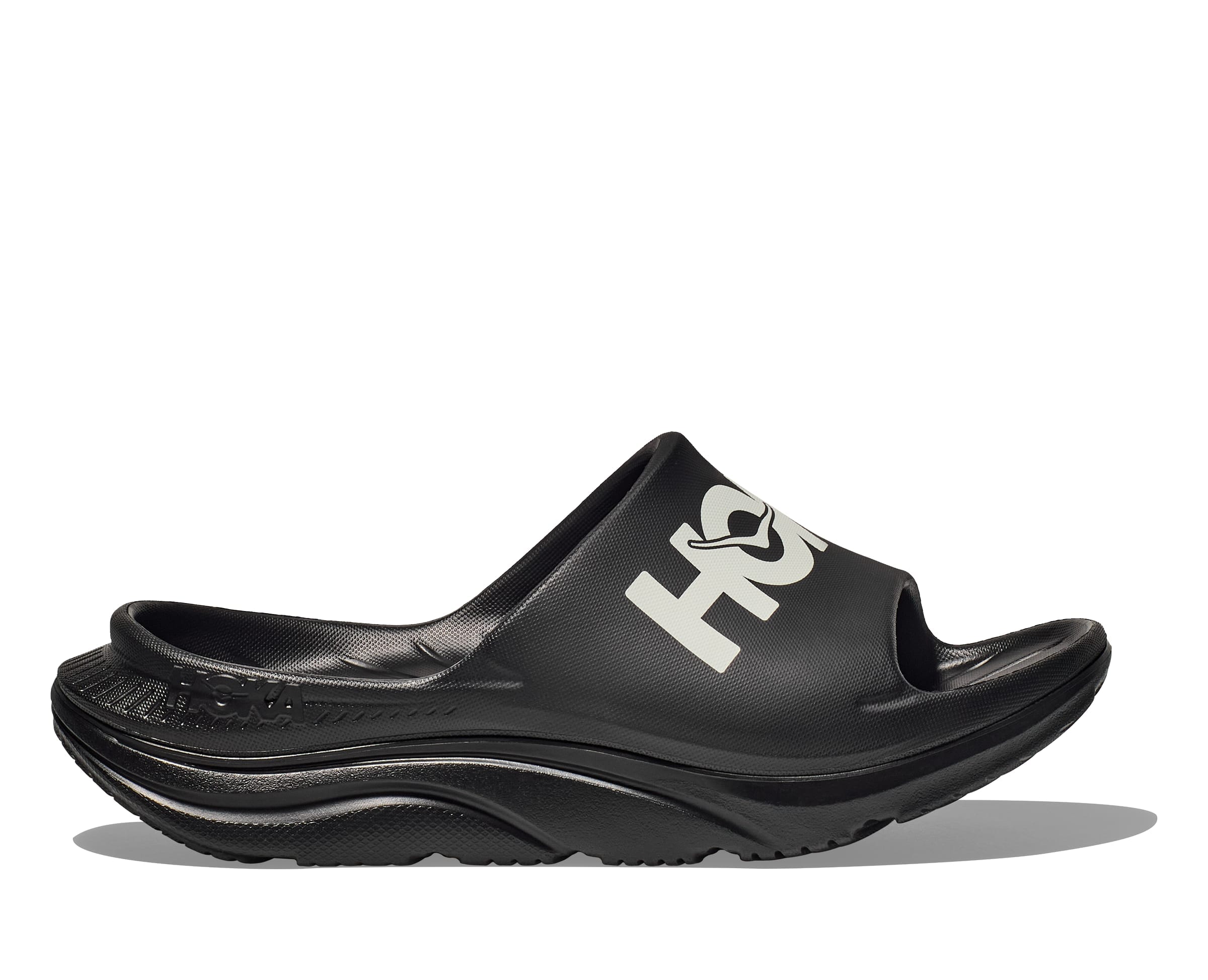 Hoka Unisex Ora Athletic Slide Sandals Black / White US M6/W8 EU38⅔ 