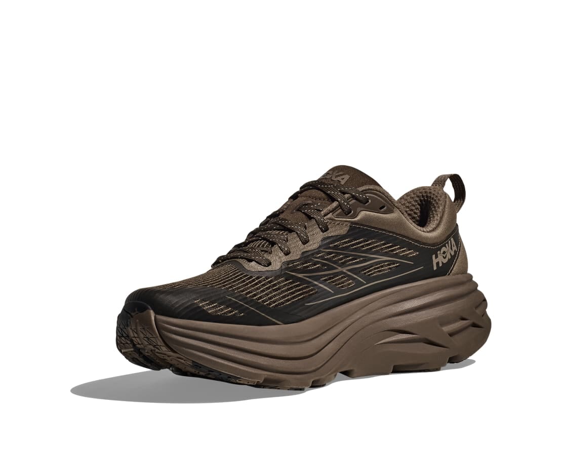 Hoka Unisex Stealth/Tech Bondi 8 Caged Road Running Shoes 