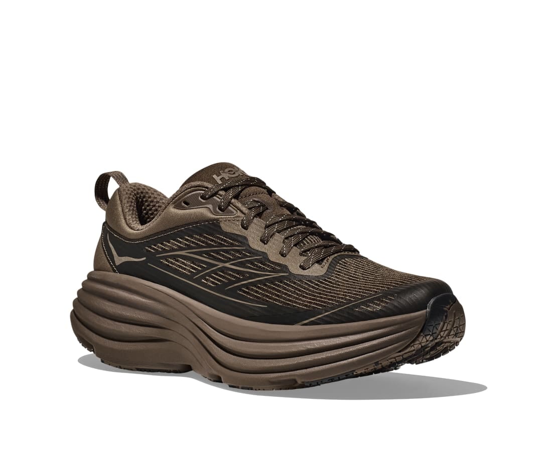 Hoka Unisex Stealth/Tech Bondi 8 Caged Road Running Shoes 