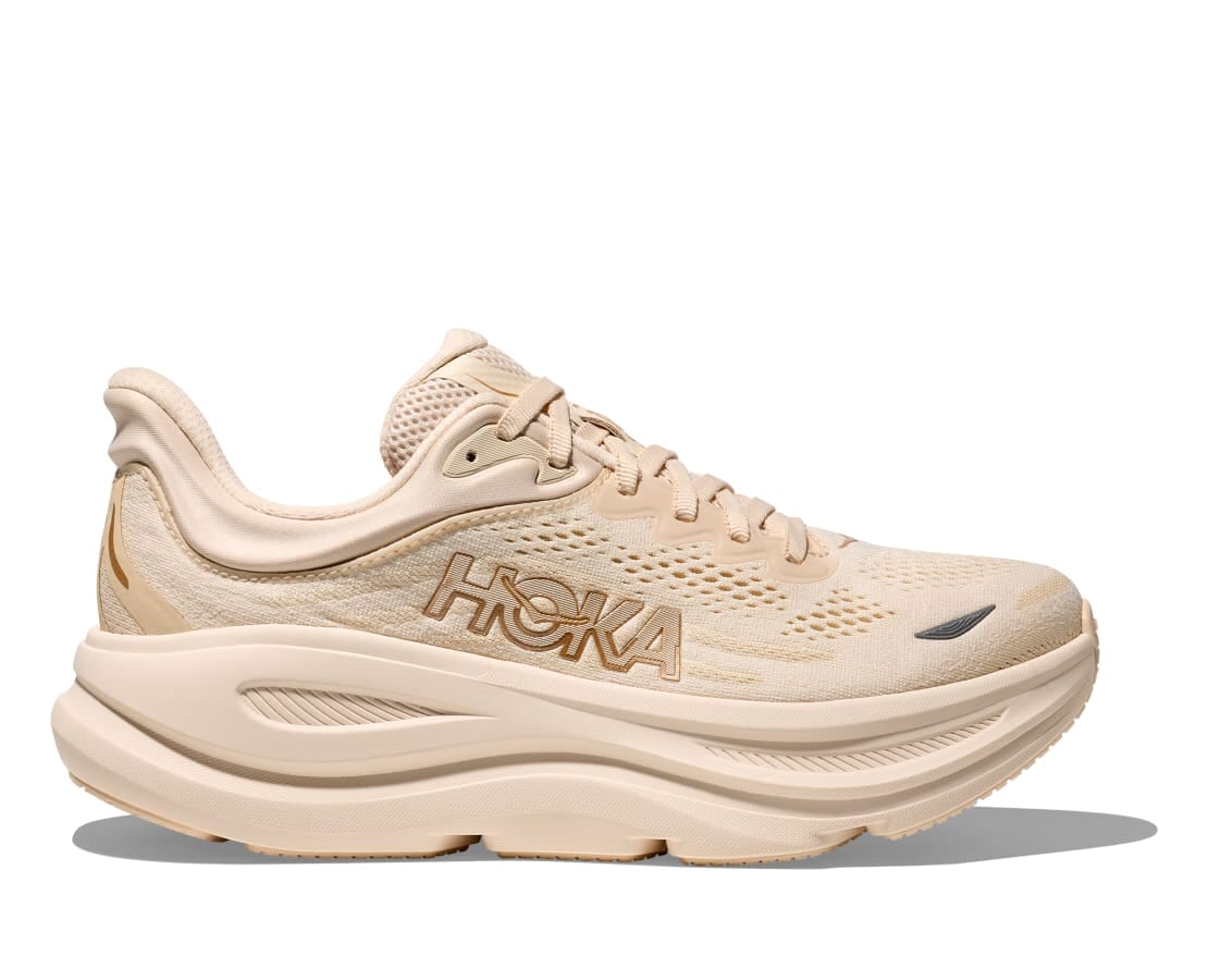 Hoka Women's Bondi 9 Road Running Shoes Vanilla / Birch Regular (B) US 5.5