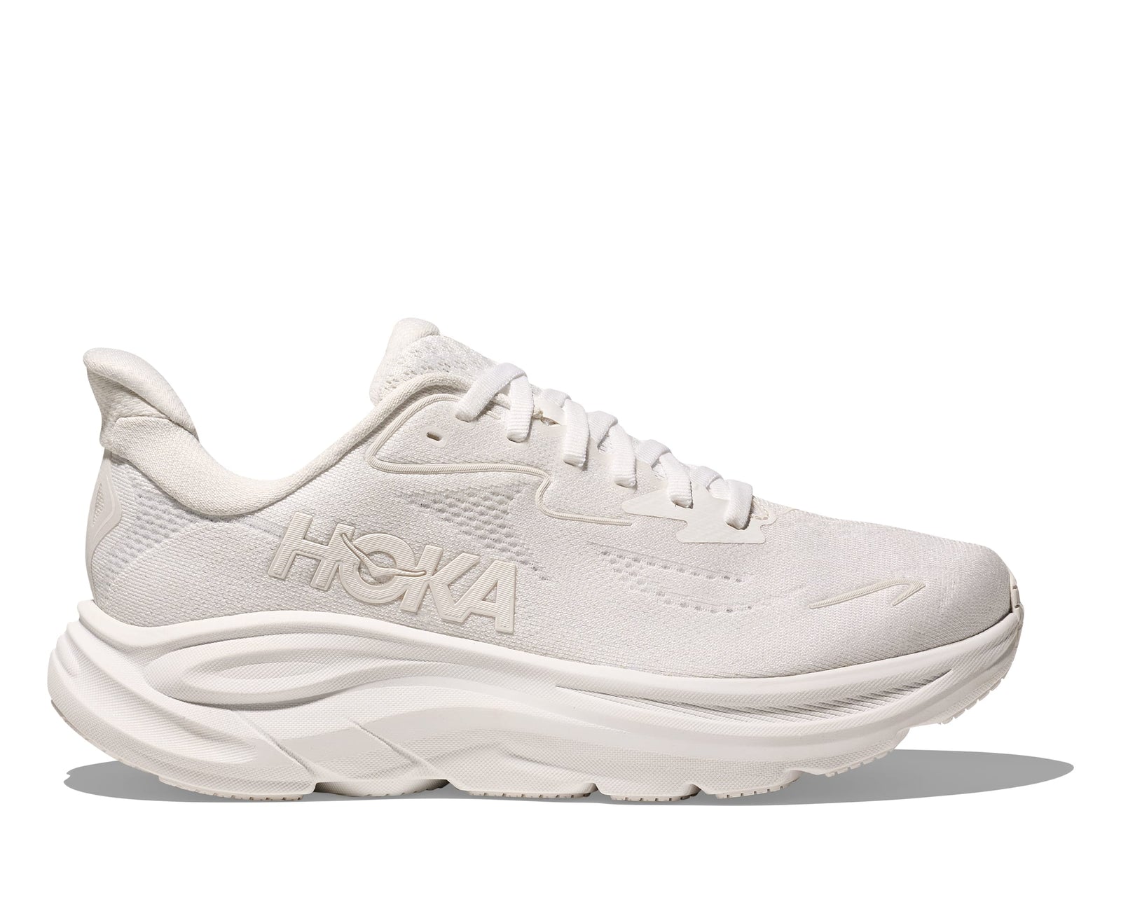 Hoka Men's Clifton 10 Road Running Shoes - White / White