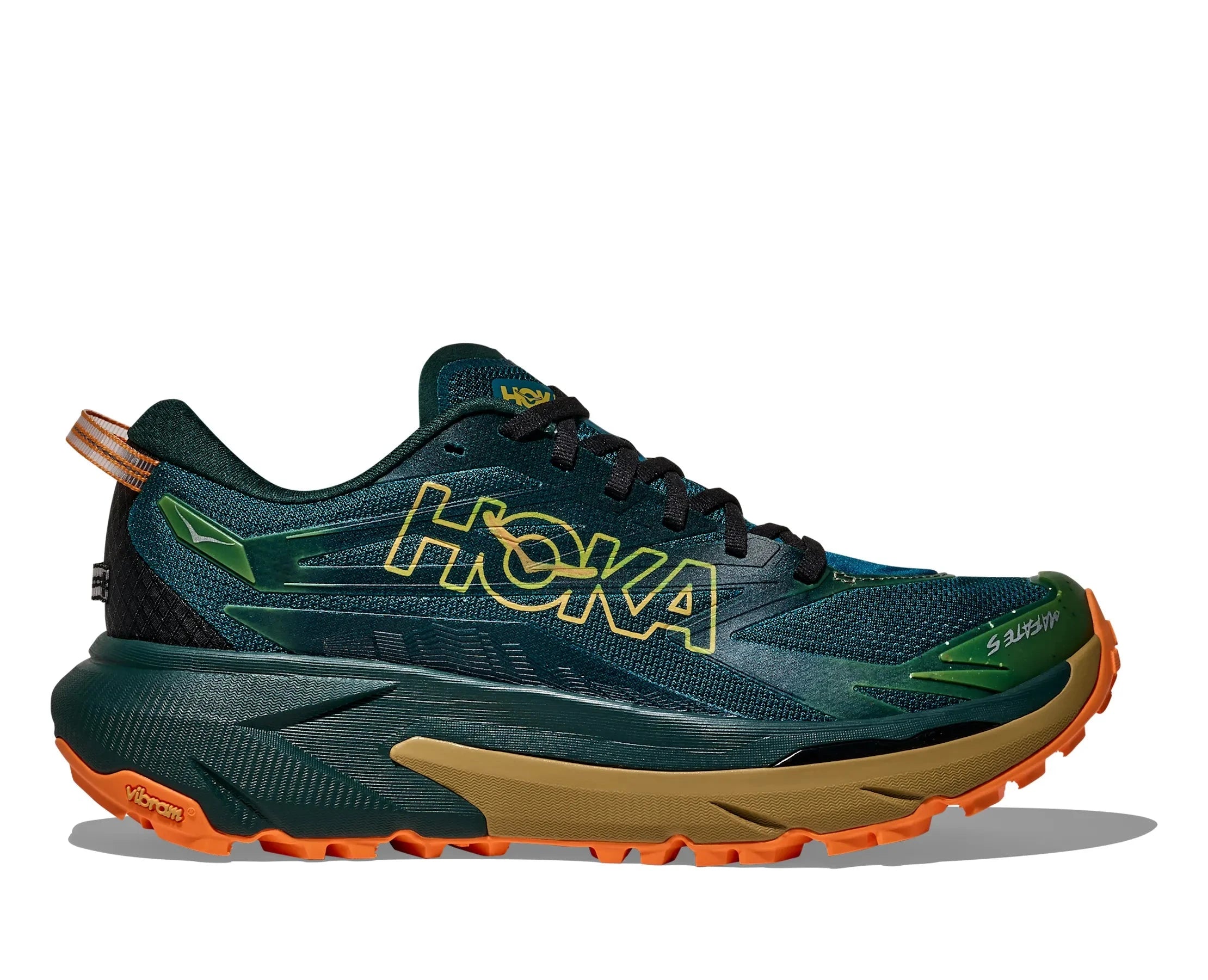 Hoka Men's Mafate 5 Trail Running Shoes Tidal Wave / Mustard Seed US 8 