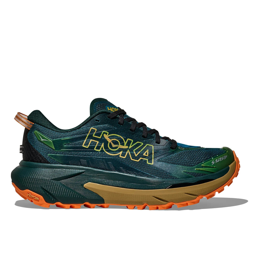 Hoka Men's Mafate 5 Trail Running Shoes Tidal Wave / Mustard Seed US 8 