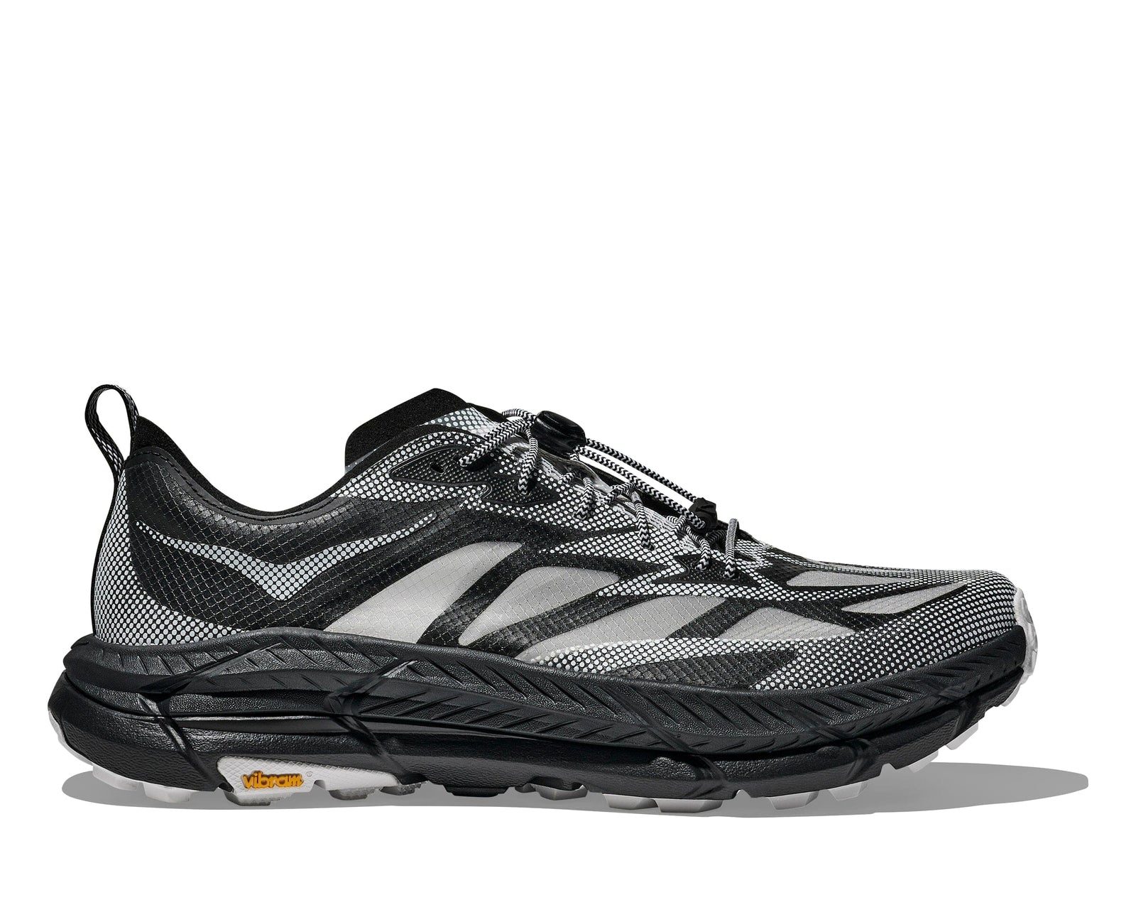 Hoka Unisex Stealth/Tech Mafate Speed 4 Lite Trail Running Shoes Black / White US M7/W8 EU39⅓ 