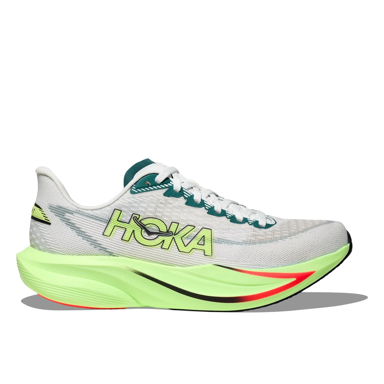 Hoka Men's Mach 7 Road Running Shoes Frost / Neon Yuzu Regular (D) US 8.5