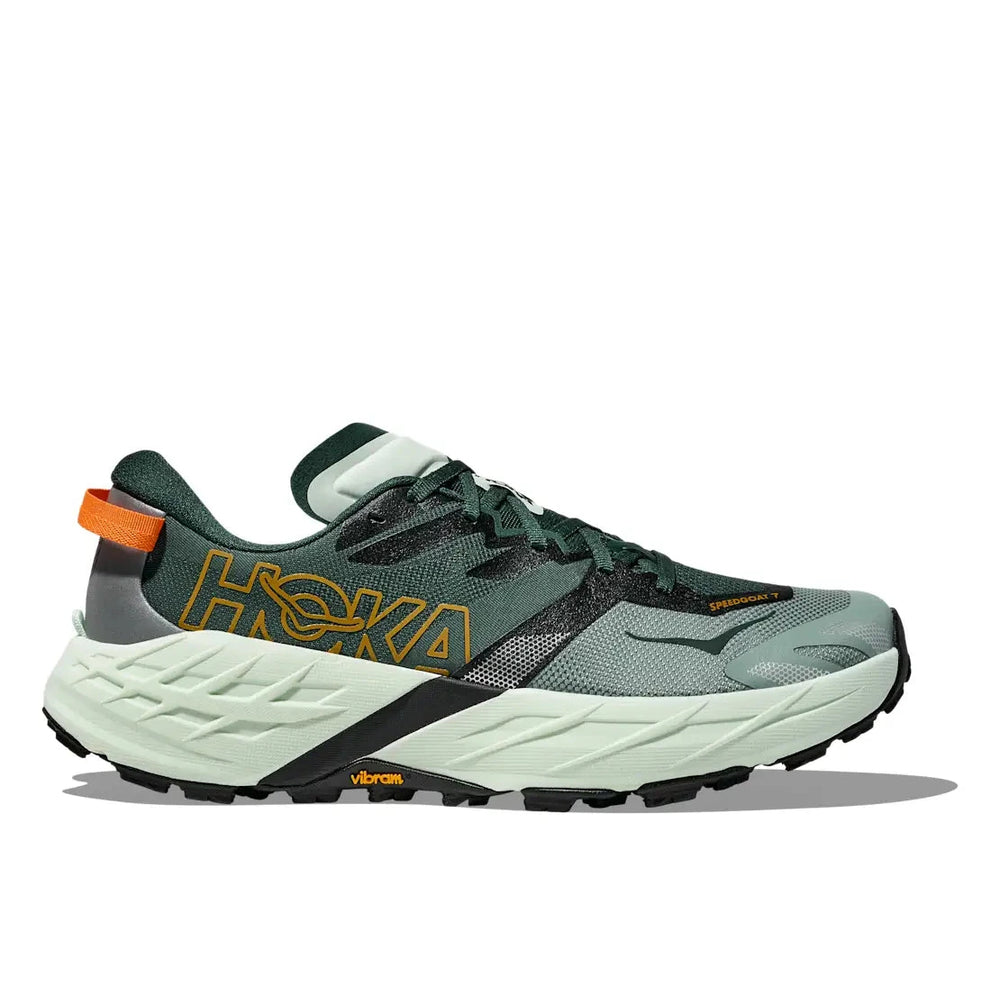 Hoka Men's Speedgoat 7 Trail Running Shoes Bay Leaf / Sea Glass Regular (D) US 8