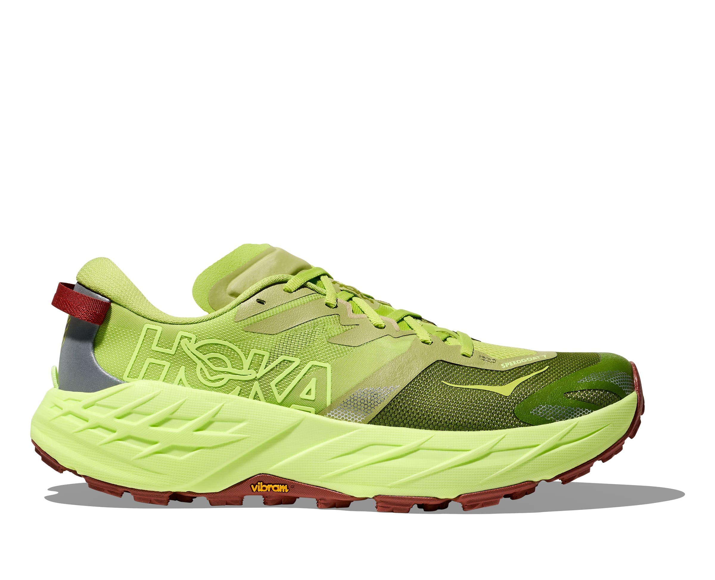 Hoka Men's Speedgoat 7 Trail Running Shoes Kiwi / Neon Yuzu Regular (D) US 8