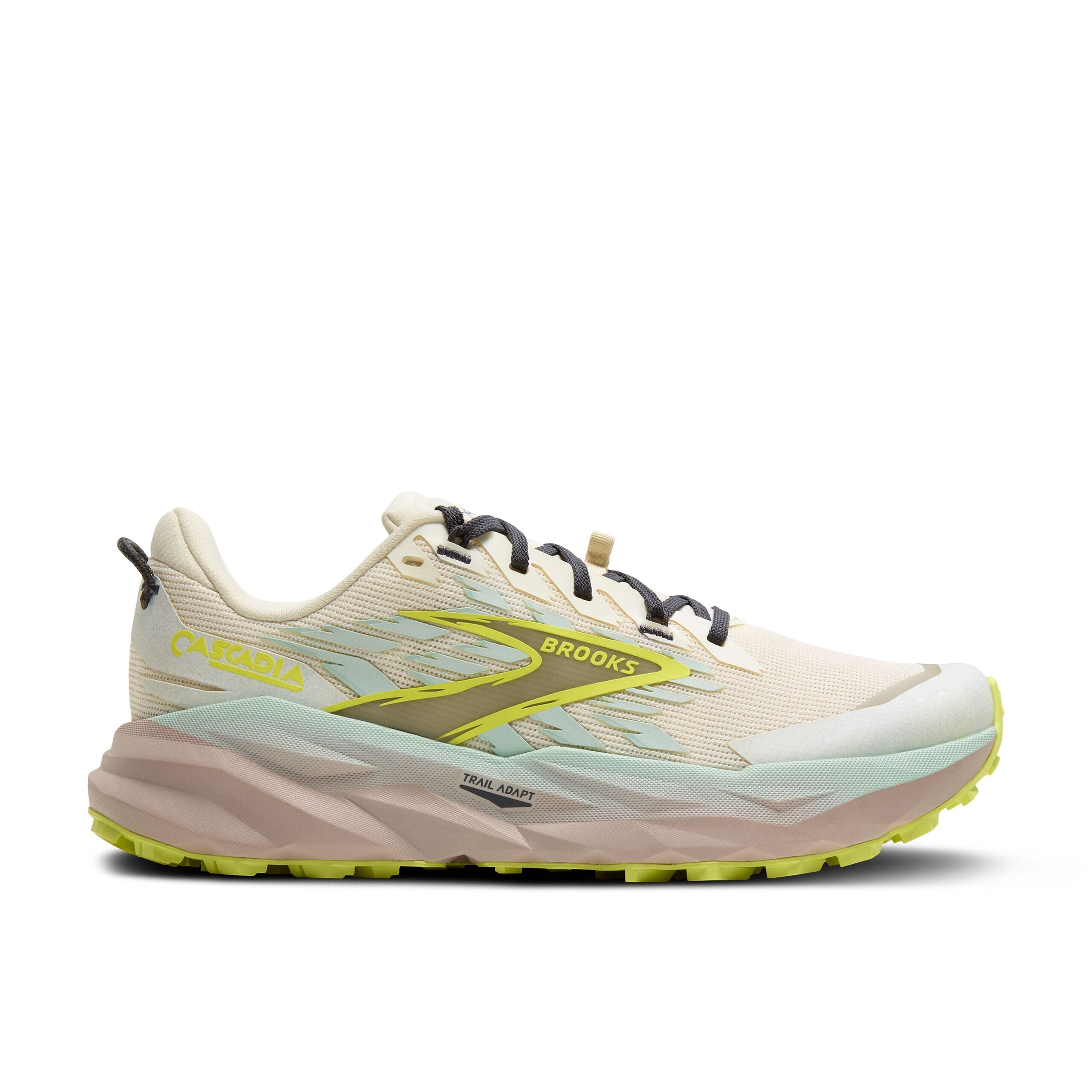 Brooks Cascadia 19 Women's Trail Running Shoes Coconut/Misty Blue/Ebony Medium (B) US 6