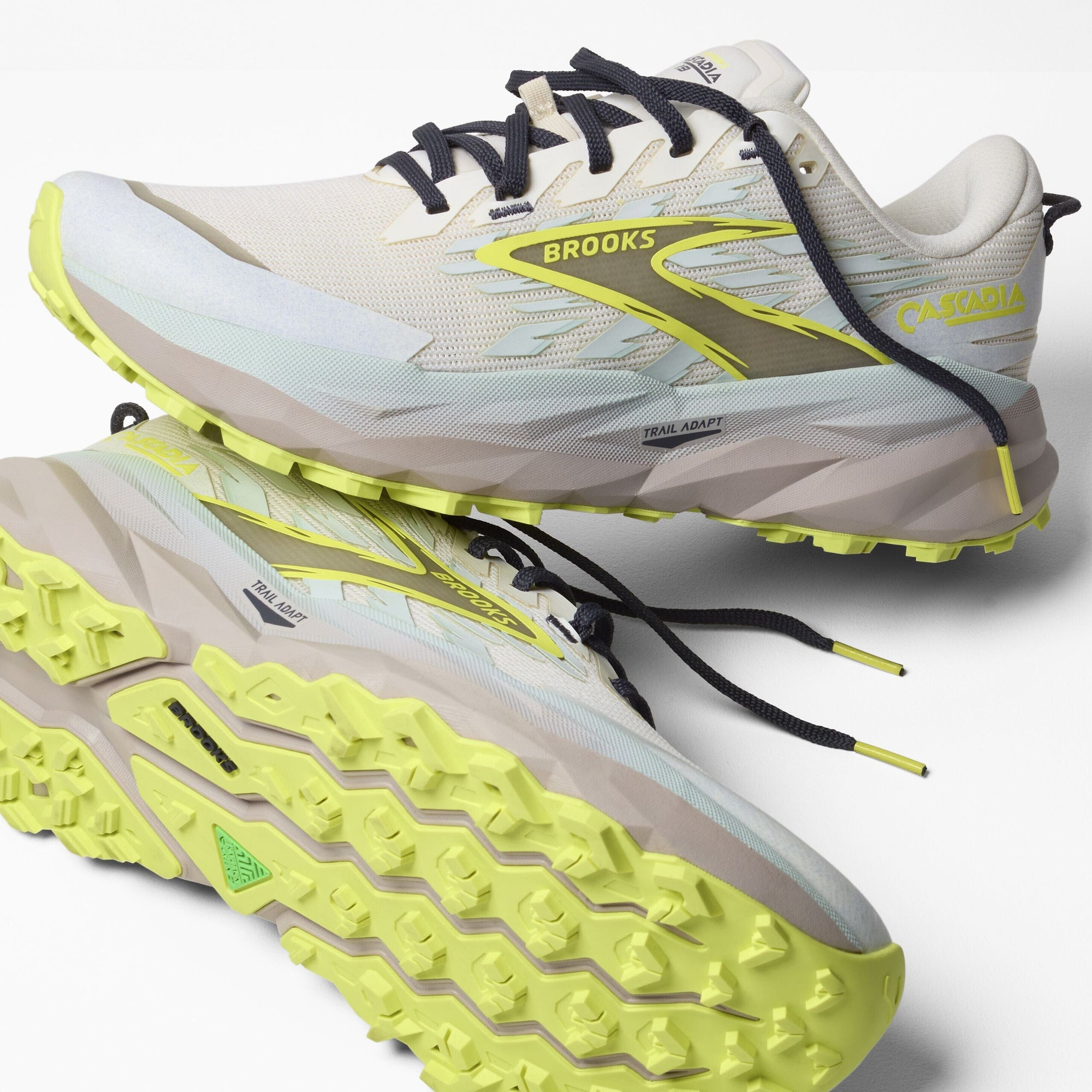 Brooks Cascadia 19 Women's Trail Running Shoes Coconut/Misty Blue/Ebony Medium (B) US 6