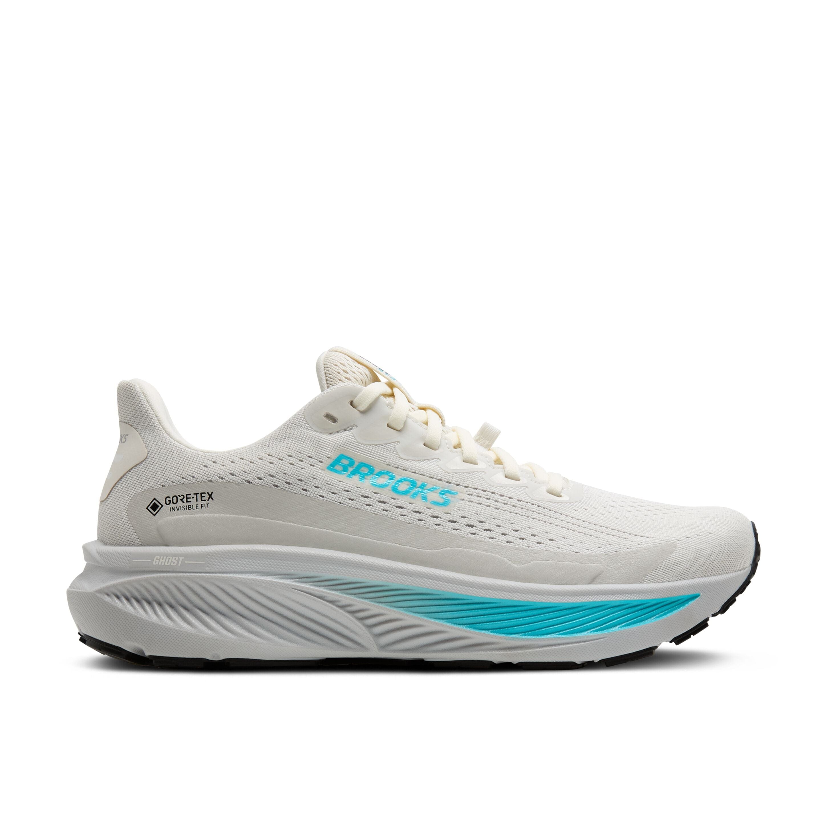 Brooks Ghost 17 GTX Women's Road Running Shoes Coconut/Oyster/Blue Medium (1B) US 6.5