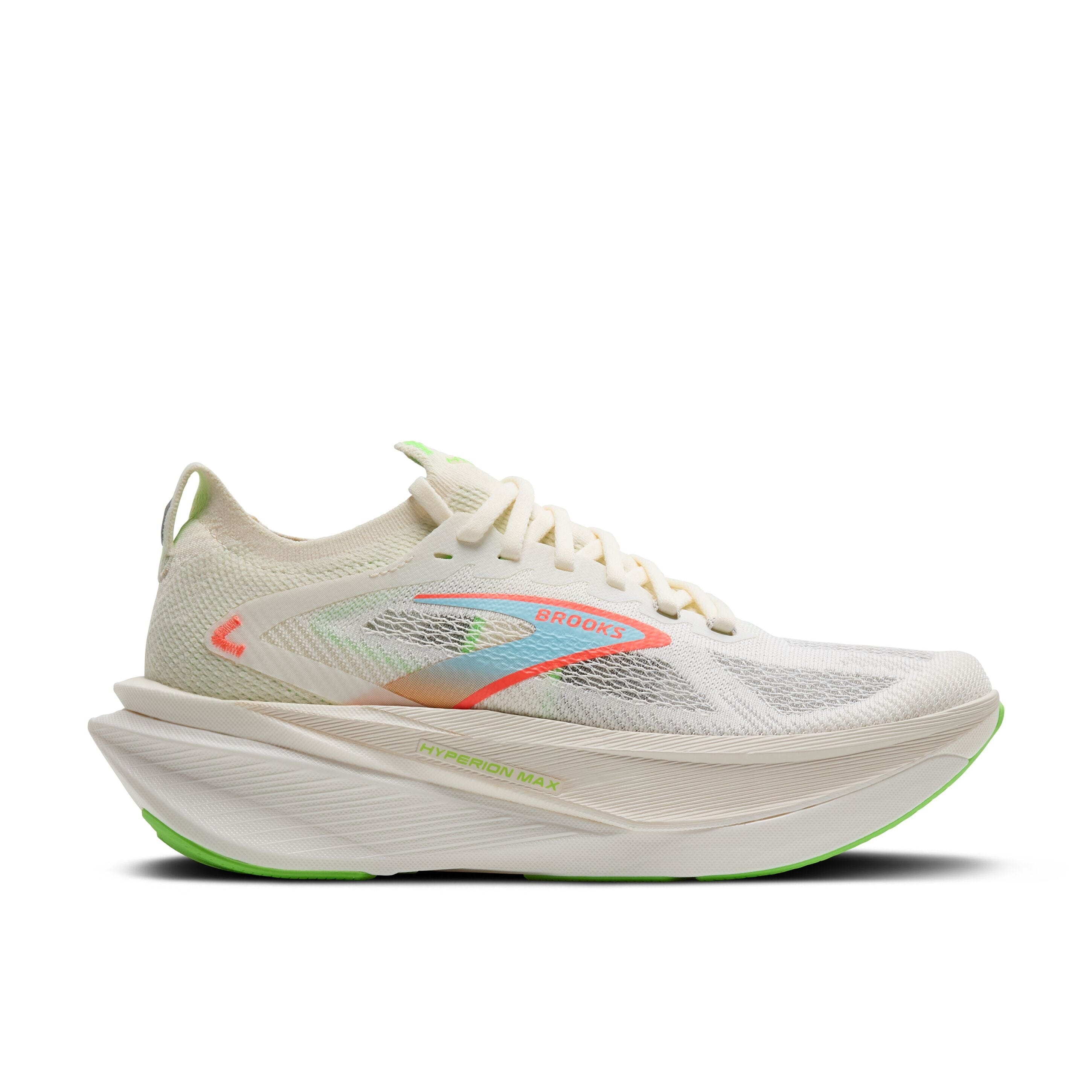 Brooks Hyperion Max 3 Women's Road Running Shoes Coconut/Green Gecko/Pink Clay Medium (D) US 6
