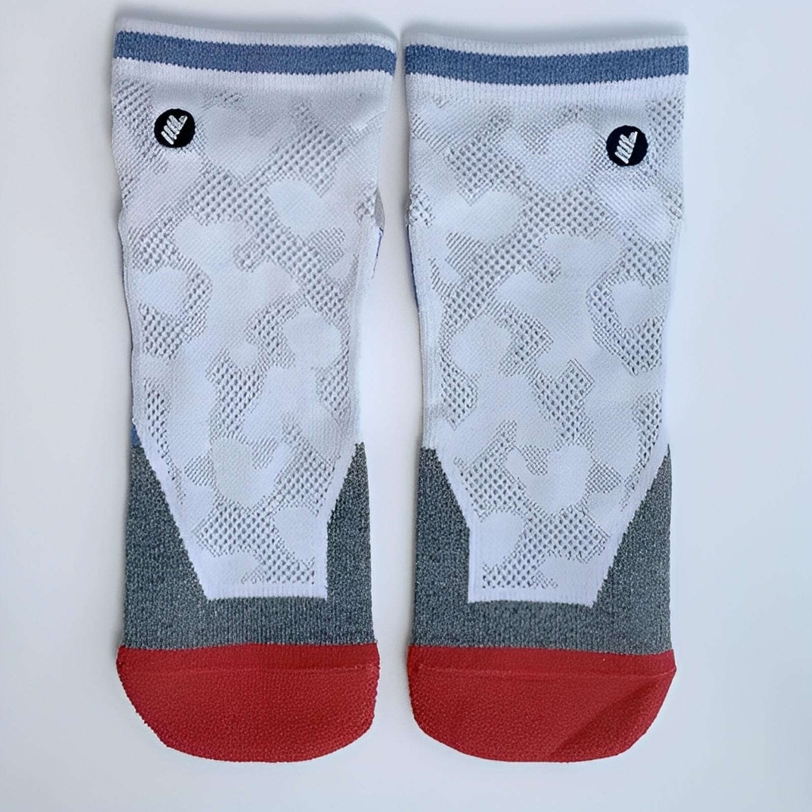 Oleno Pale Camo Quarter Running Socks 