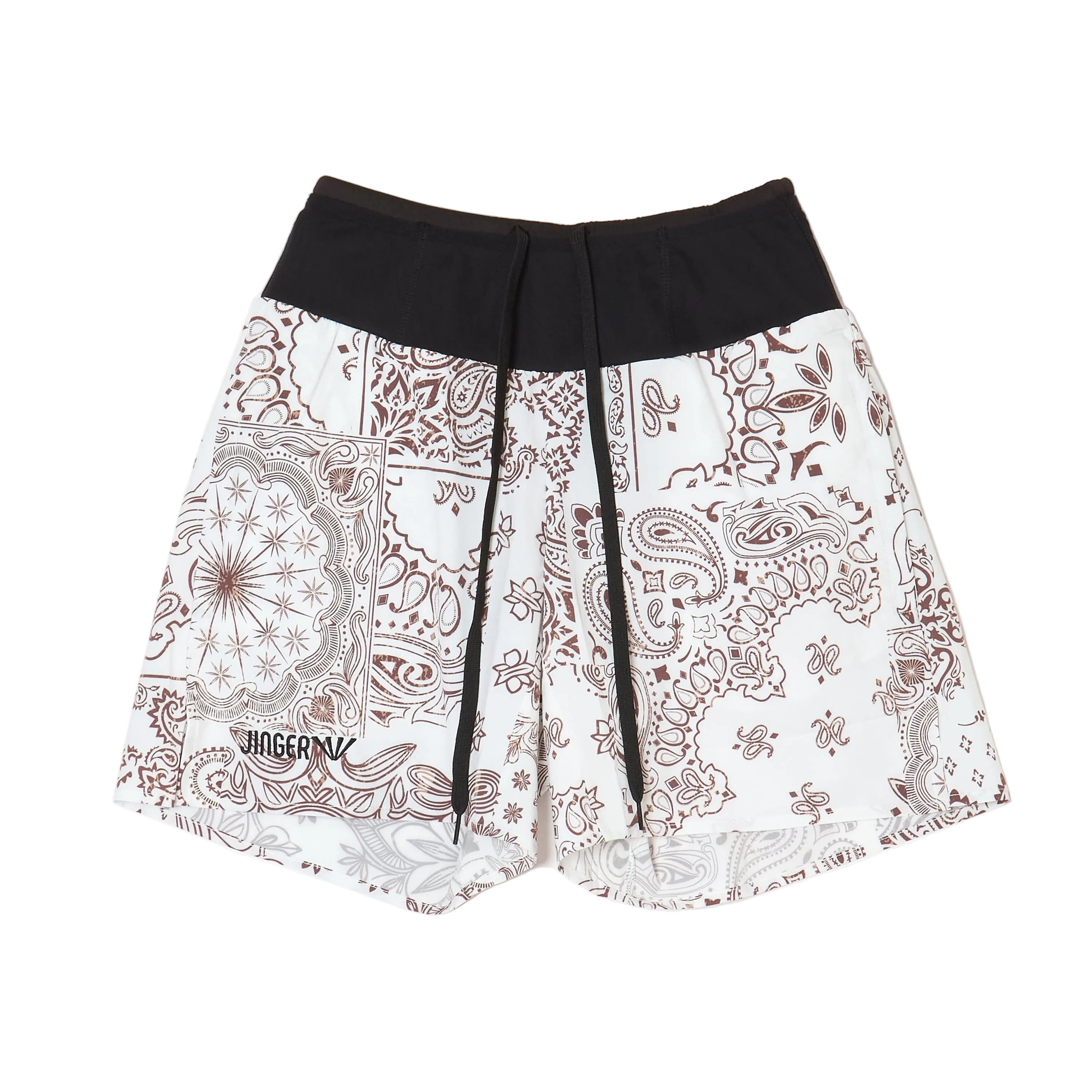 JINGER Unisex Multi-Pocket Running Shorts J-2072 White XS 