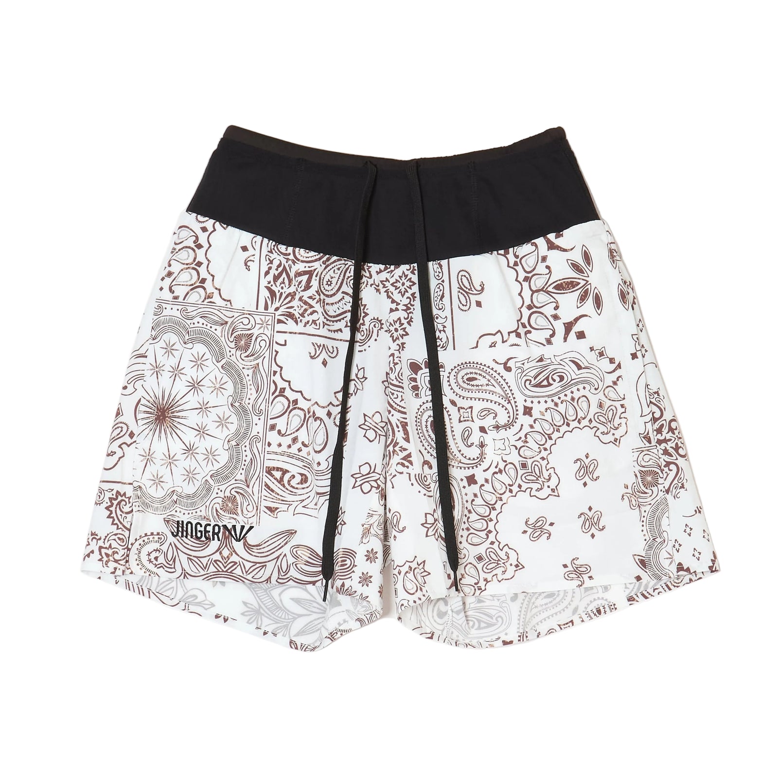 JINGER Unisex Multi-Pocket Running Shorts J-2072 - White