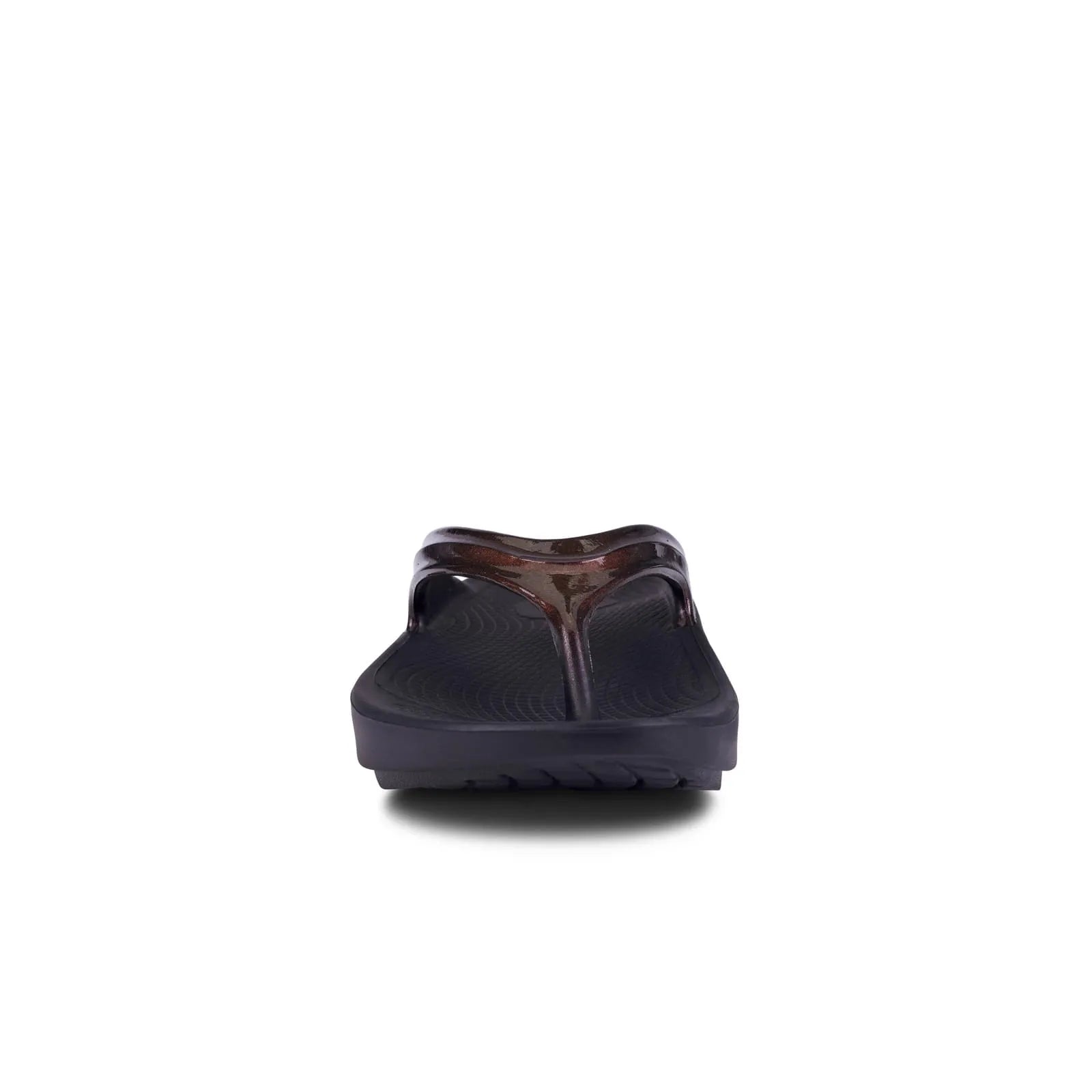 OOFOS Women's OOlala Thong Luxe Sandal - Carbernet