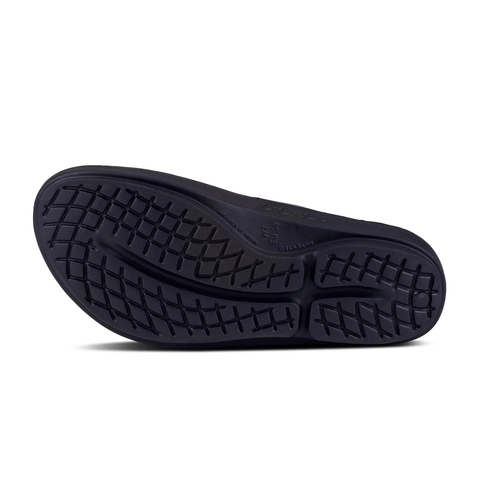 OOFOS Women's OOlala Thong Luxe Sandal - Carbernet