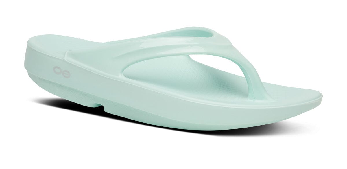 OOFOS Women's OOlala Thong Sandal - Mint Mint US M5/W7 EU 38 